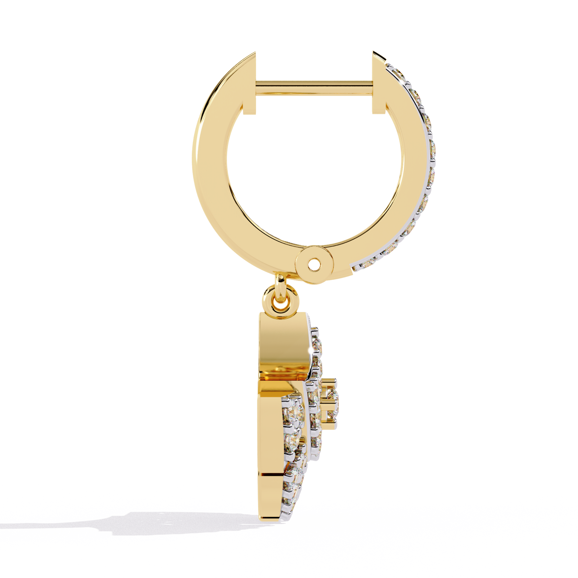 Solitairekart 0.48ct Natural Diamond Danglers Earrings