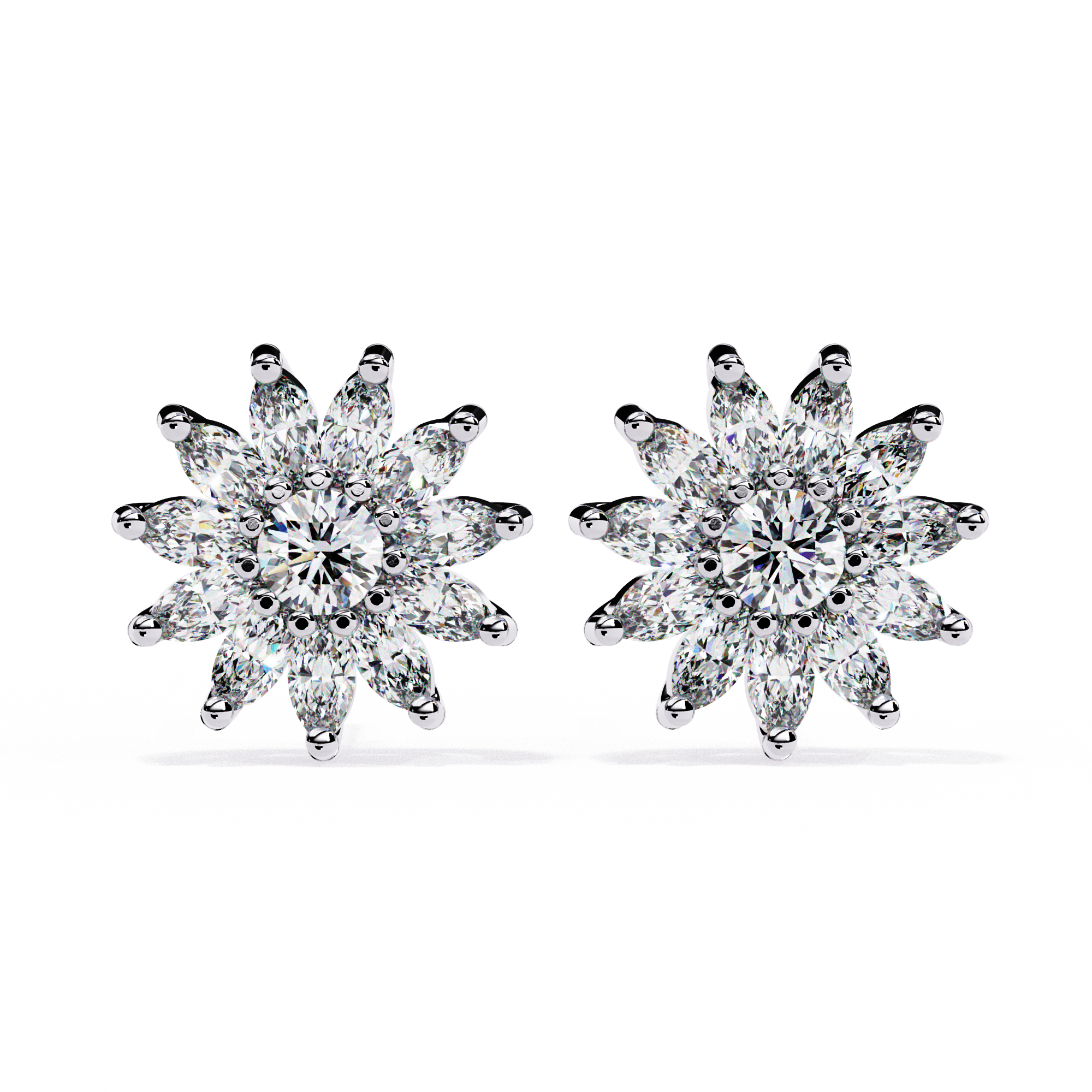 1.31ct Lab Grown Diamond Bloom Earrings