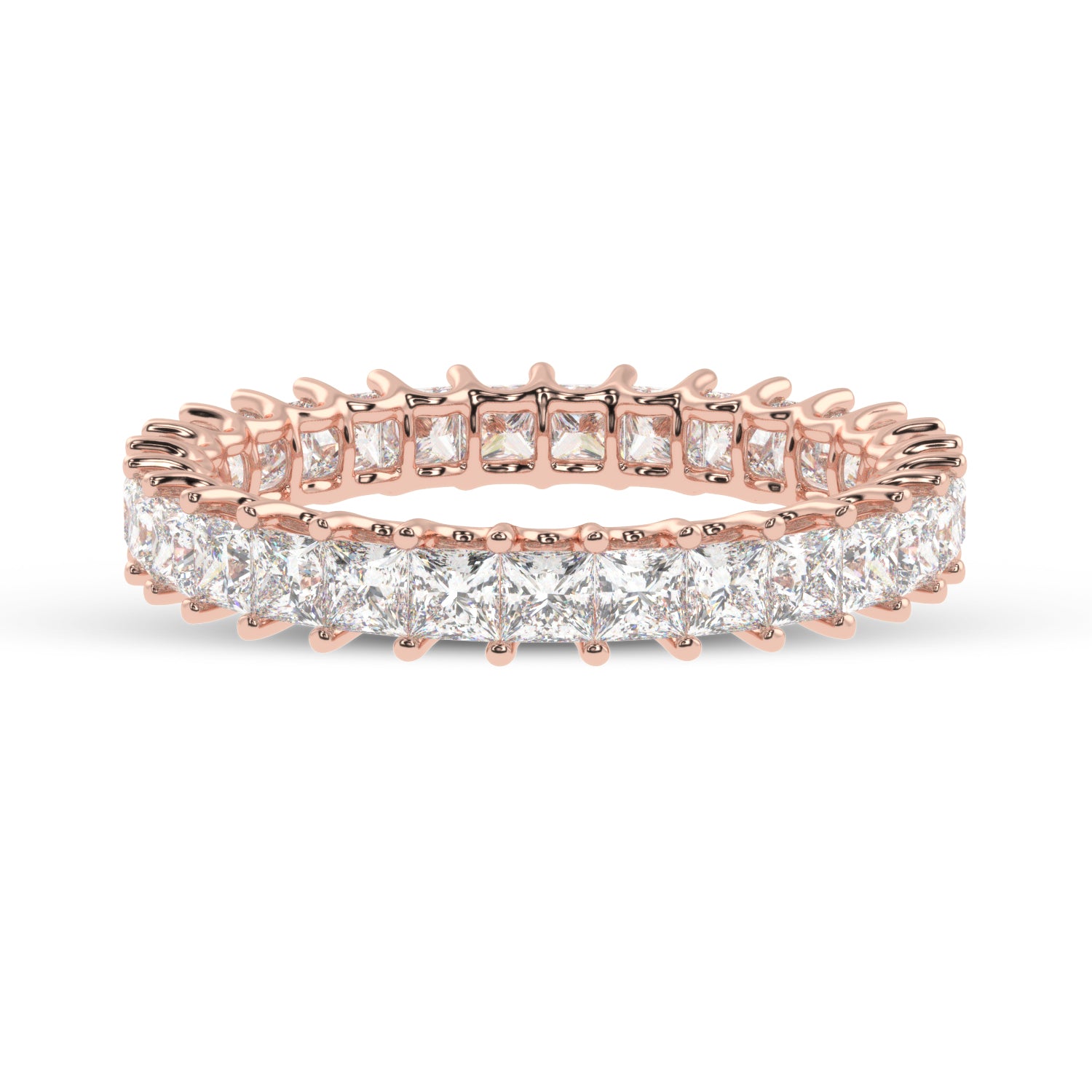 Buy 2.07Ct Eternity Natural Diamond Ring | Solitairekart