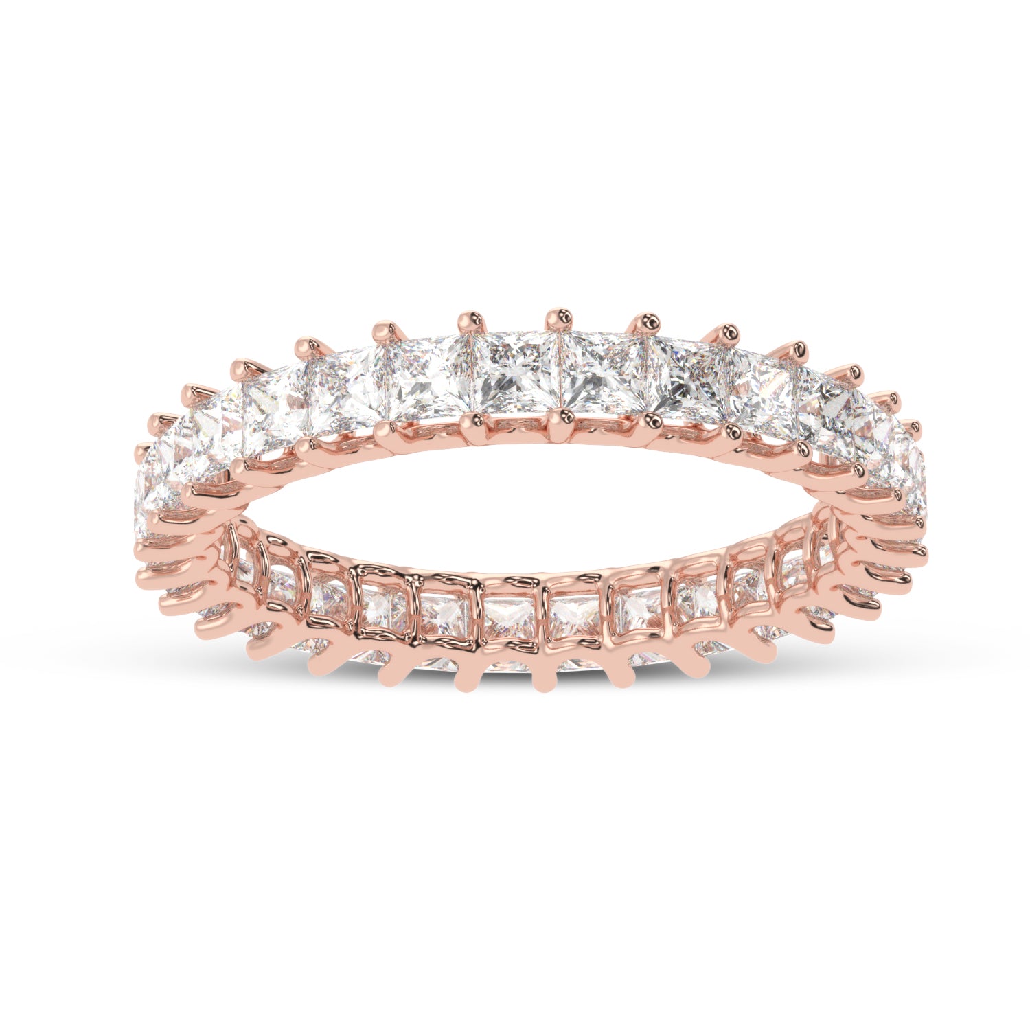 Buy 2.07Ct Eternity Natural Diamond Ring | Solitairekart