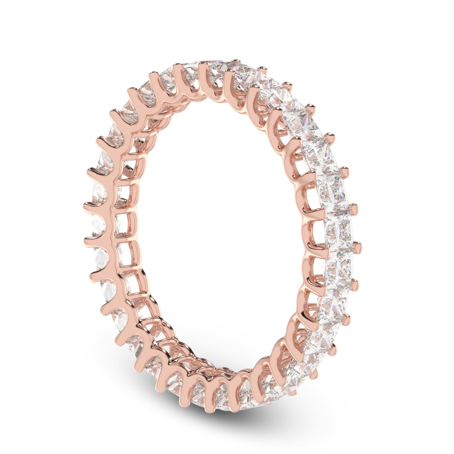 Buy 2.07Ct Eternity Natural Diamond Ring | Solitairekart