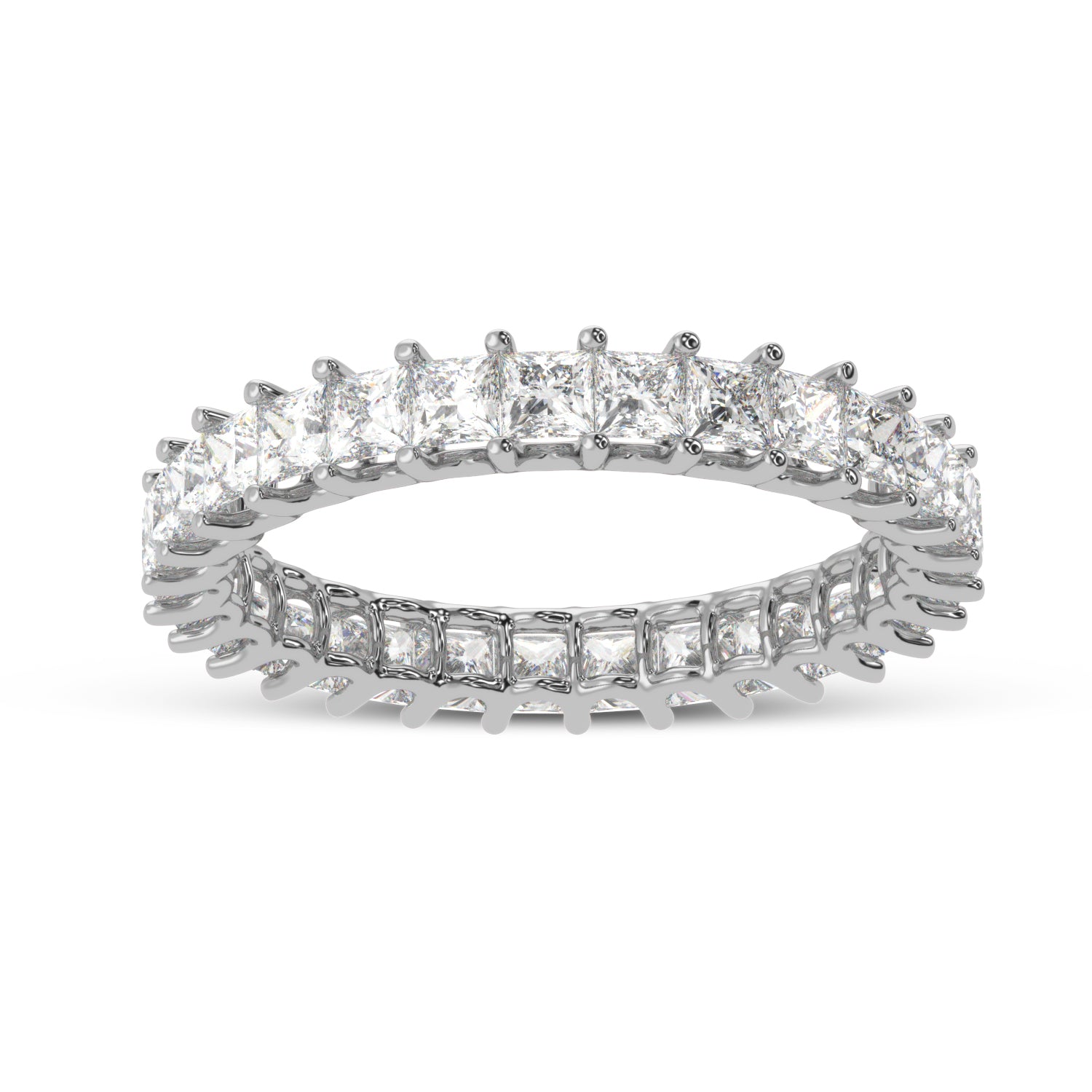 Buy 2.07Ct Eternity Natural Diamond Ring | Solitairekart