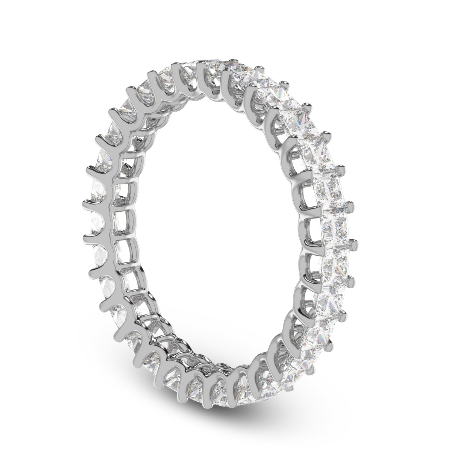 Buy 2.07Ct Eternity Natural Diamond Ring | Solitairekart