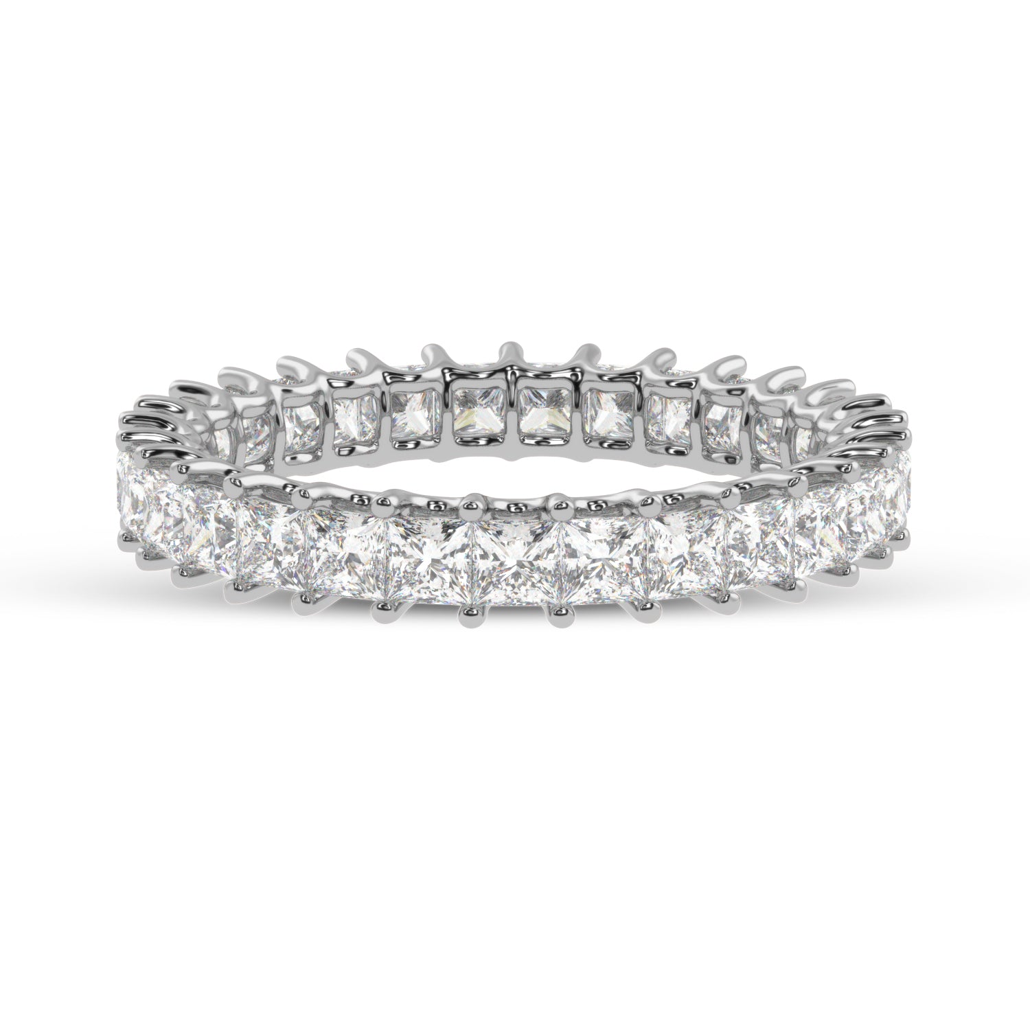 Buy 2.07Ct Eternity Natural Diamond Ring | Solitairekart