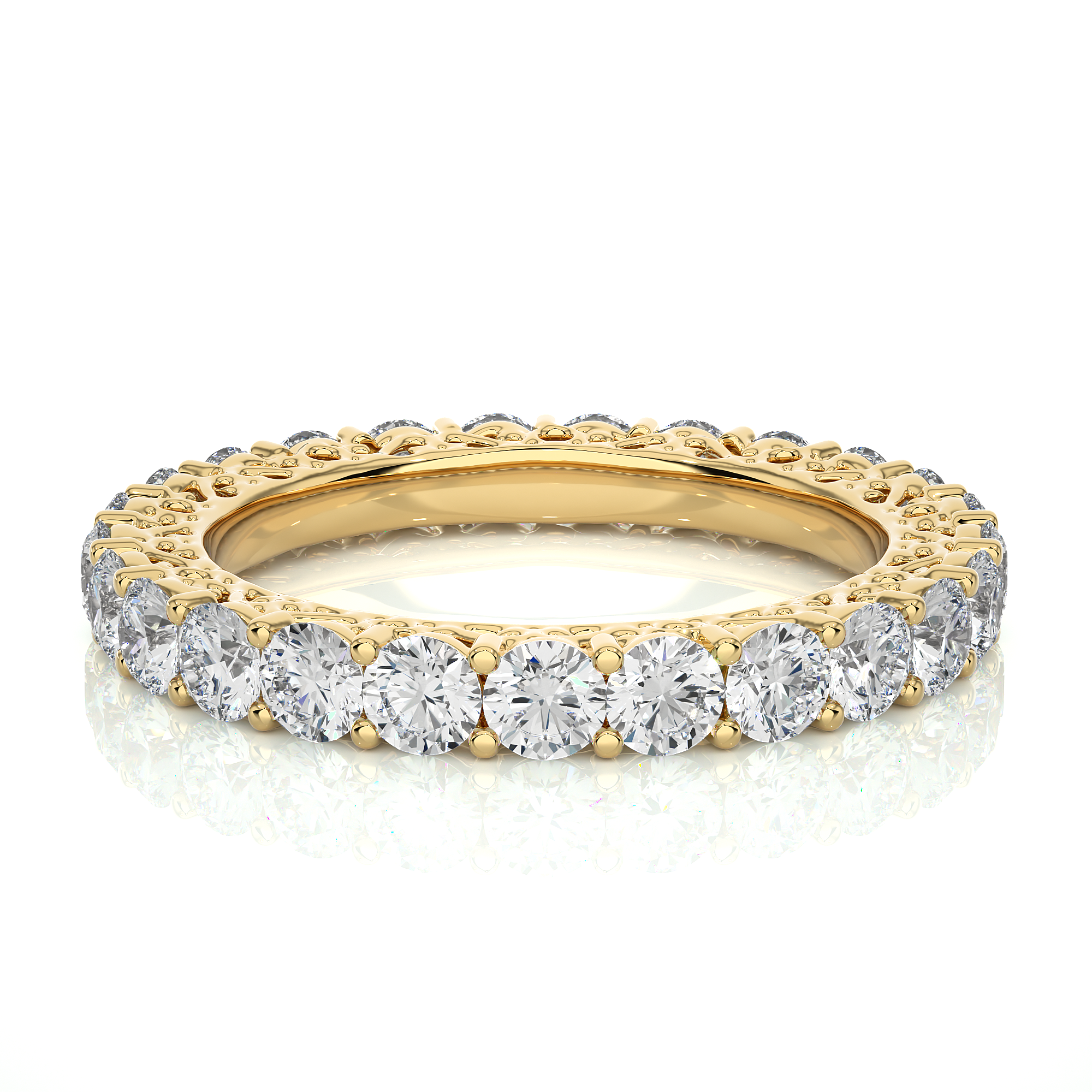 2.28 Carat H Color VS1 Clarity Diamond Studded Natural Diamond Ring.