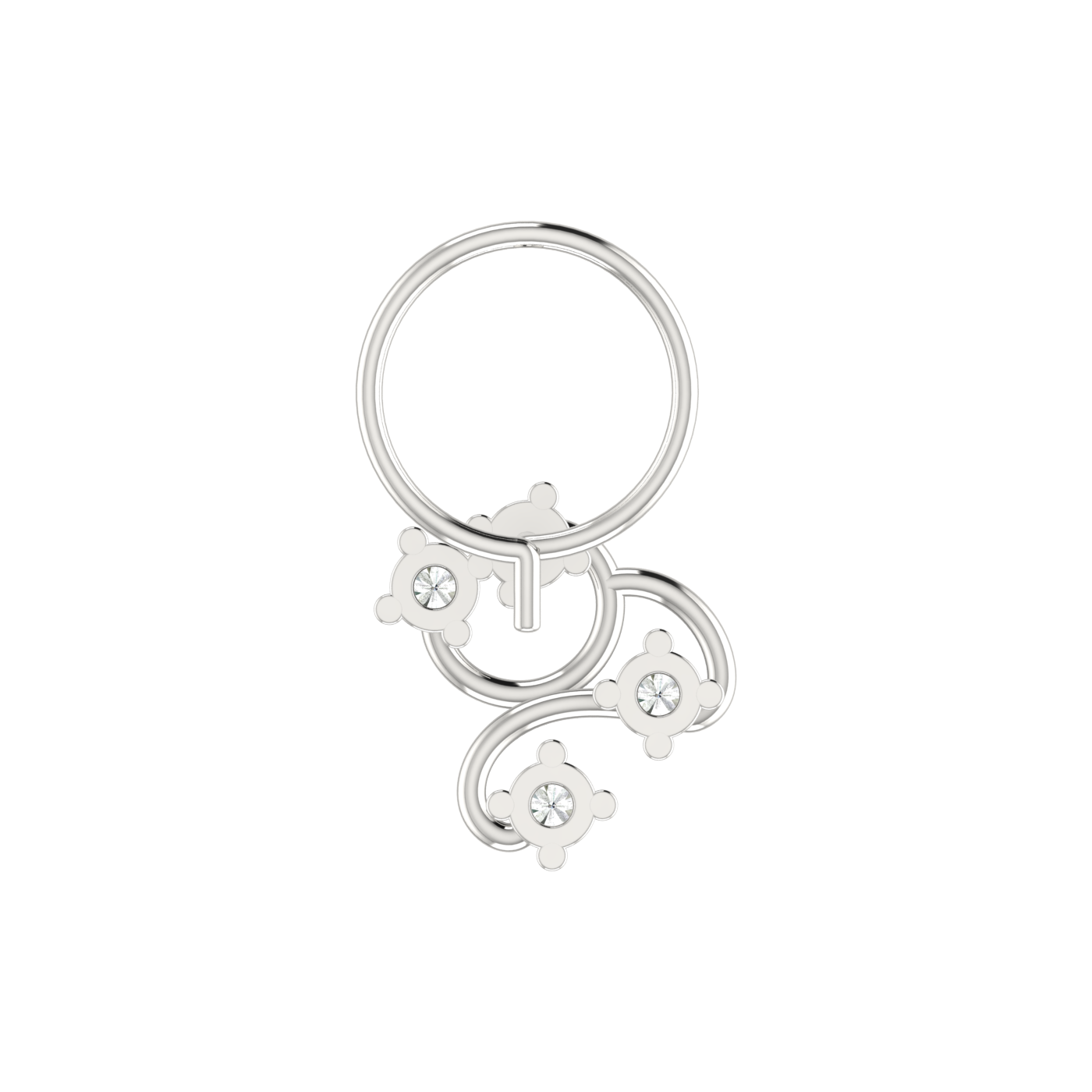 0.12 Carat Lab Grown Diamond Nose Pin