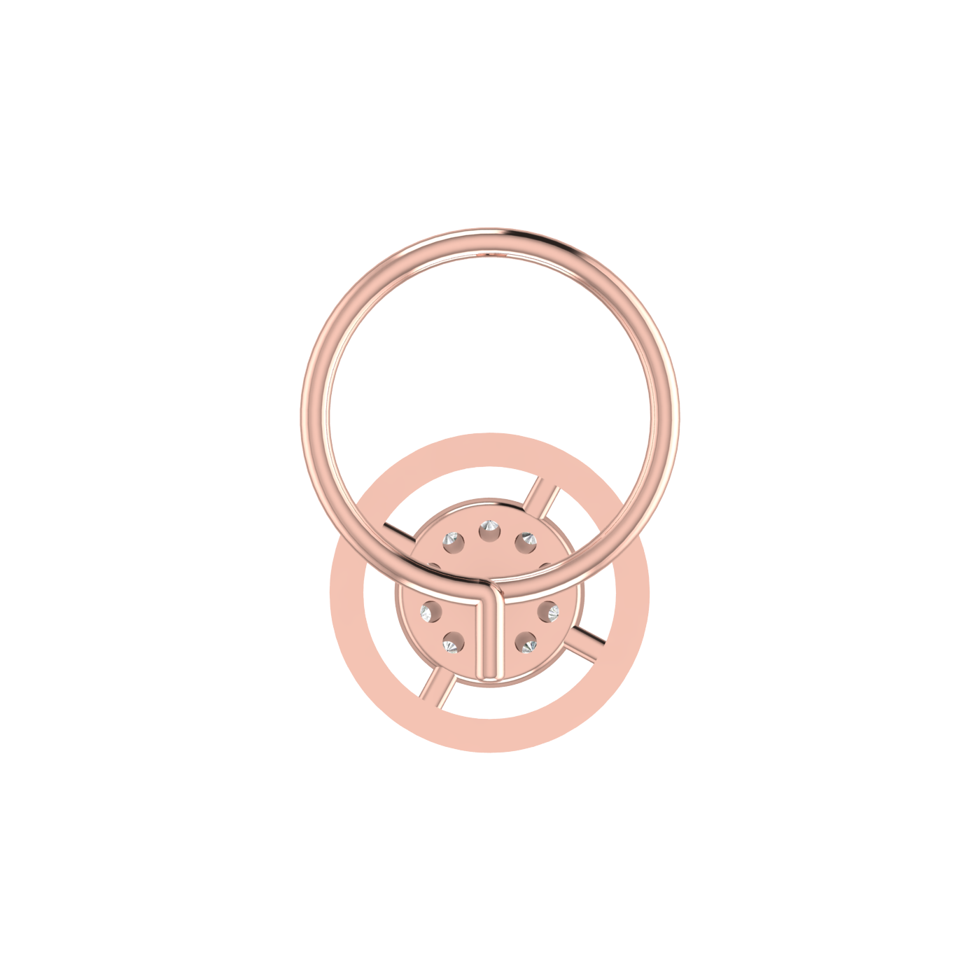 0.09 Carat Natural Diamond Nose Pin - HI Color, VS-SI Clarity.