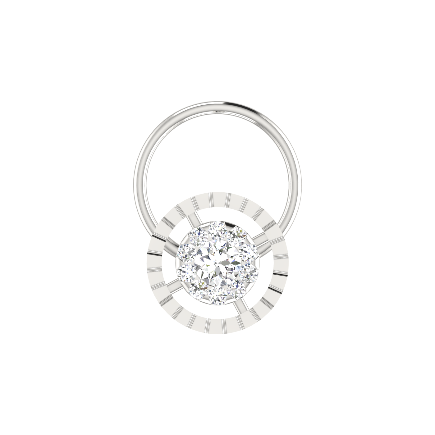 0.09 Carat Natural Diamond Nose Pin - HI Color, VS-SI Clarity.