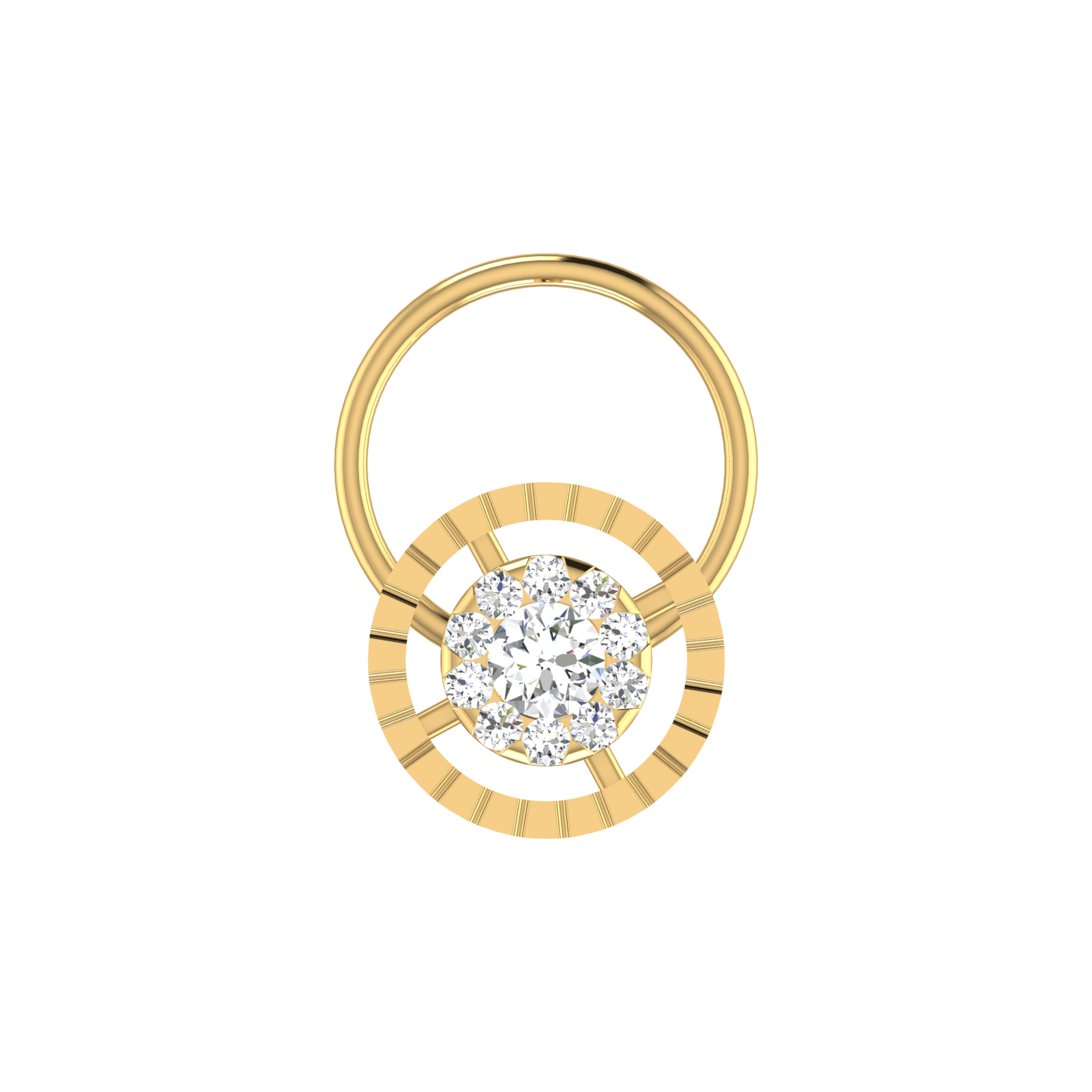 0.09 Carat Natural Diamond Nose Pin - HI Color, VS-SI Clarity.