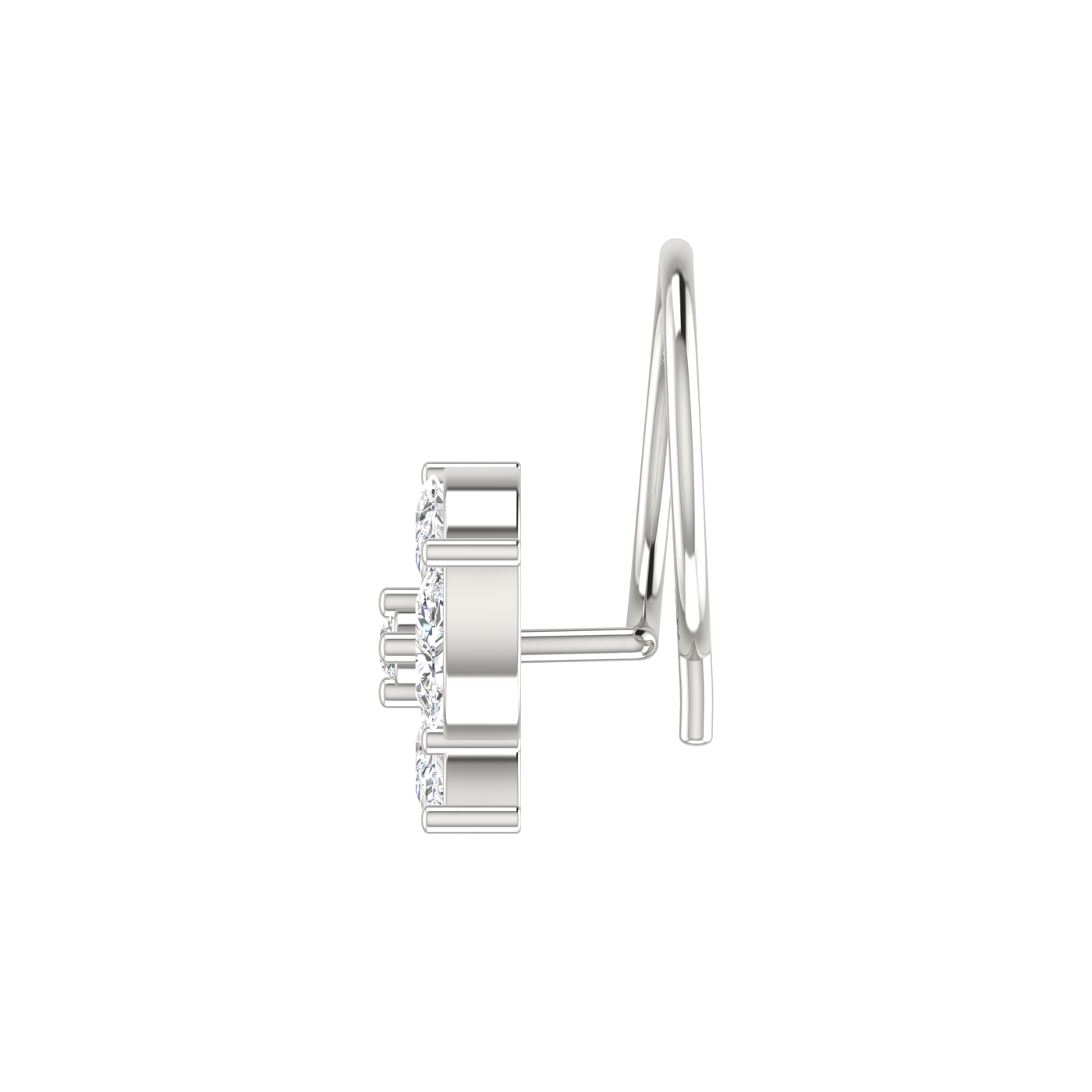 0.23 Carat Natural Diamond Nose Pin - HI Color, VS-SI Clarity.