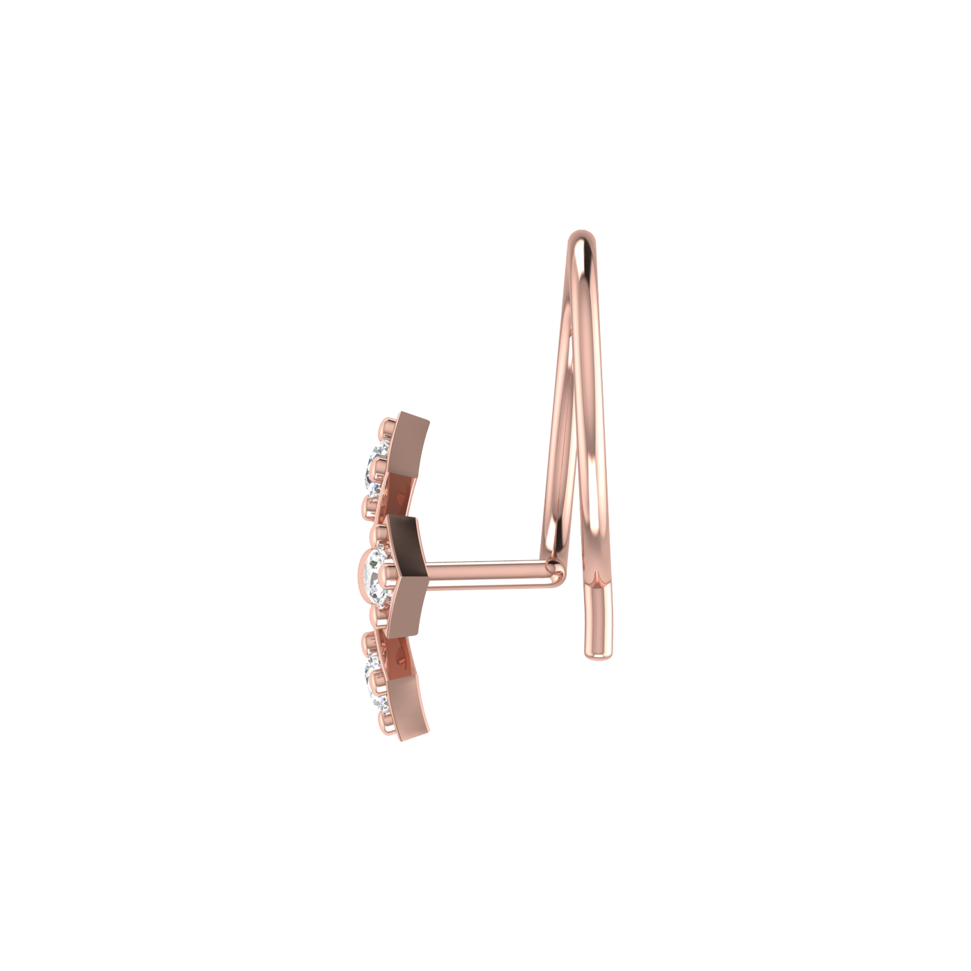 Classic 0.05 Carat Lab Grown Diamond Nose Pin