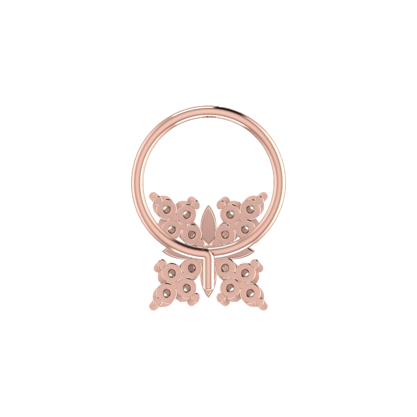Celestial Bloom Graceful Glimmer — 0.08 Carat Lab Grown Diamond Nose Pin