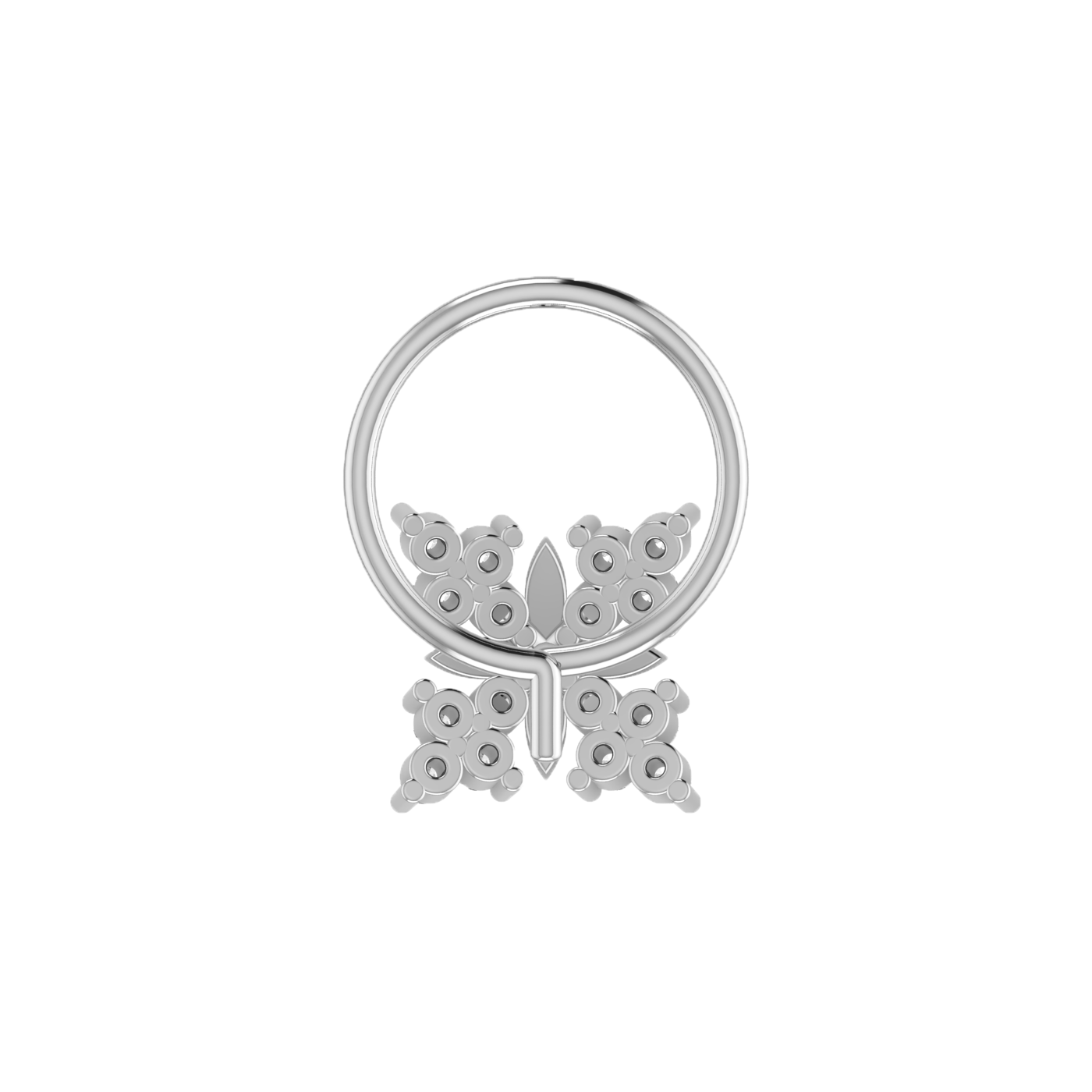 Celestial Bloom Graceful Glimmer — 0.08 Carat Lab Grown Diamond Nose Pin