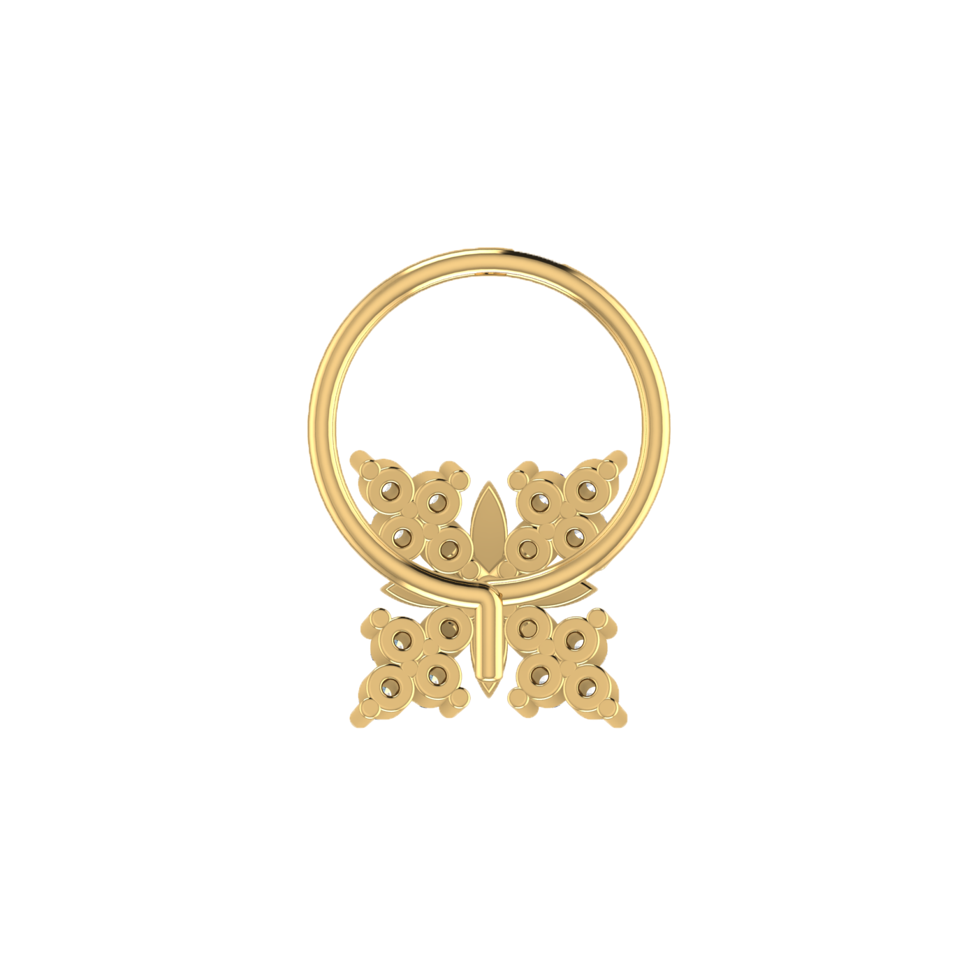 Celestial Bloom Graceful Glimmer — 0.08 Carat Lab Grown Diamond Nose Pin
