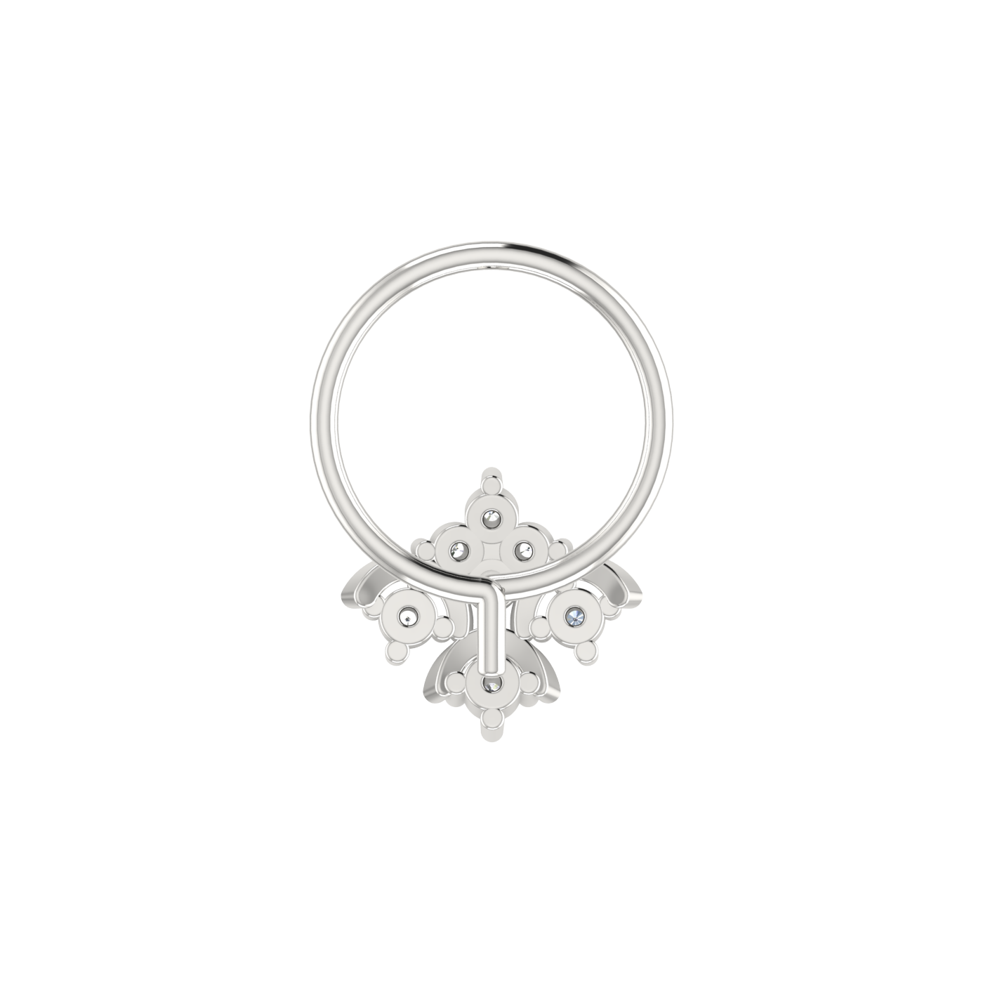 0.05 Carat Diamond Nose Pin – Brilliant HI Color, VS-SI Clarity.