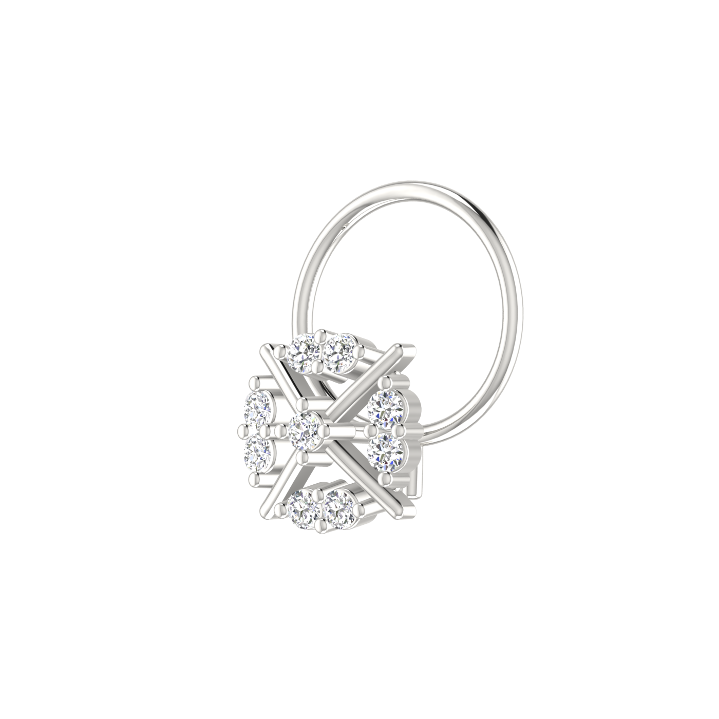Shop 0.07 Carat Diamond Nose Pin – Sparkling HI Color, VS-SI Clarity.