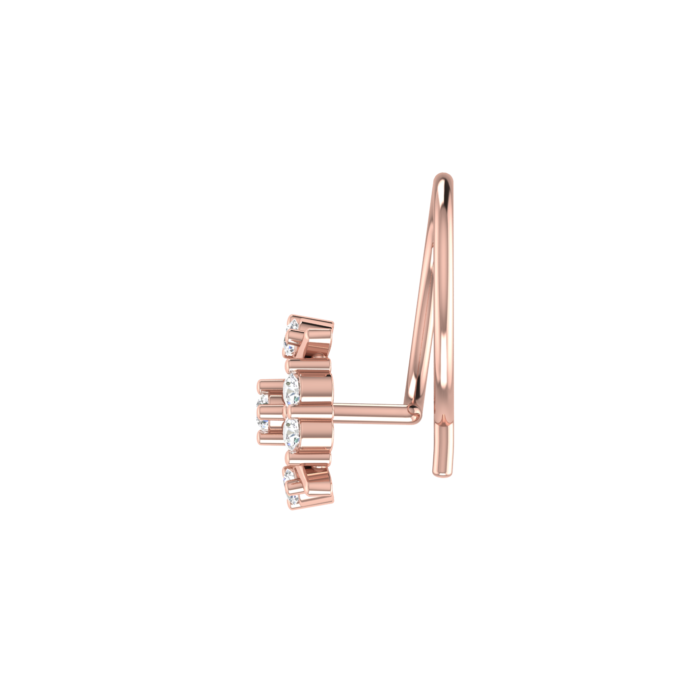 Shop 0.07 Carat Diamond Nose Pin – Sparkling HI Color, VS-SI Clarity.