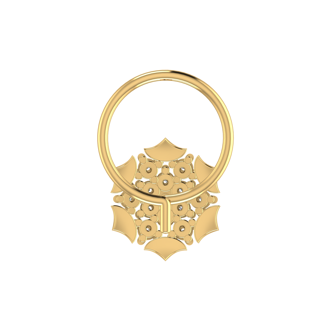 0.06 Carat Diamond Nose Pin – Brilliant HI Color, VS-SI Clarity.