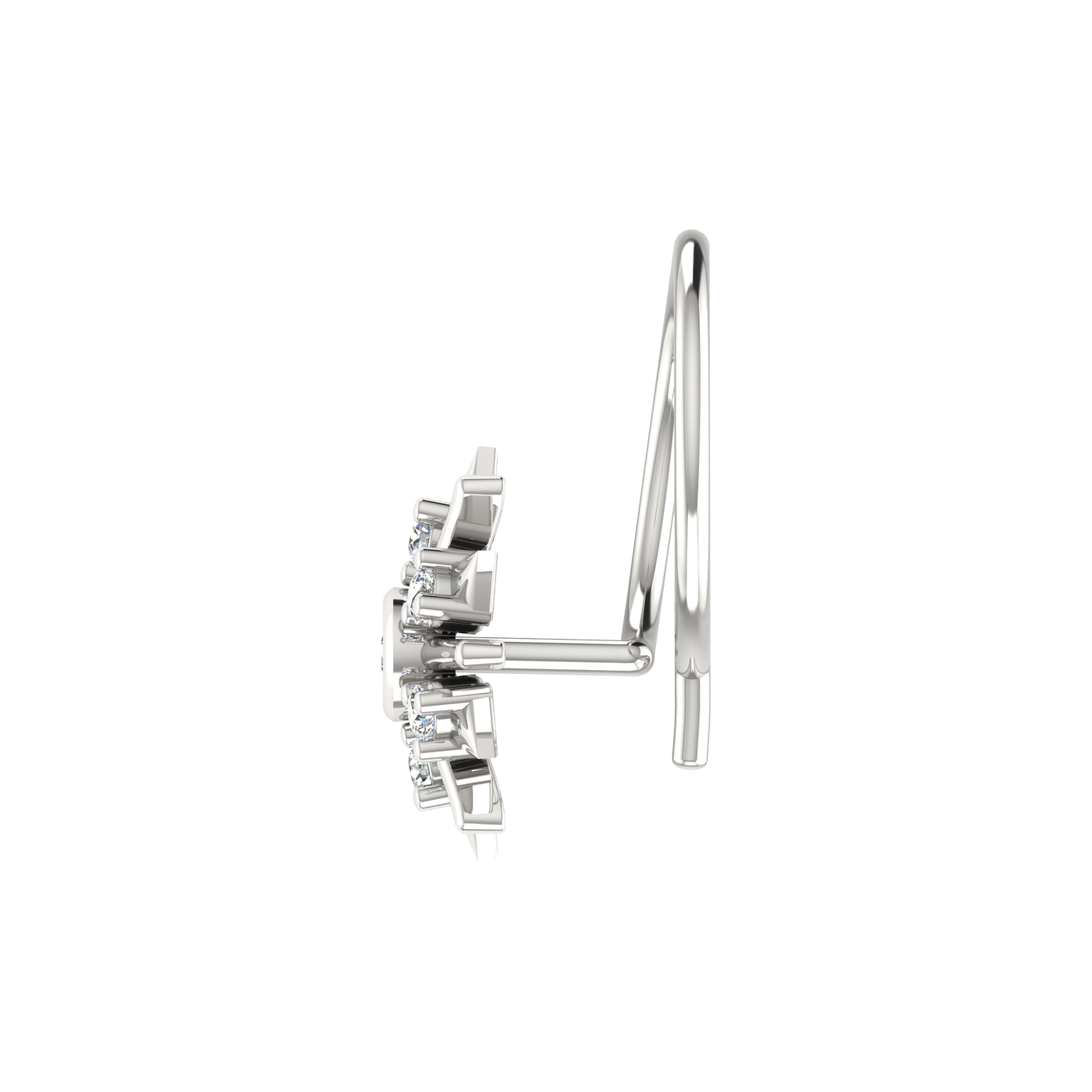 0.04 Carat Diamond Nose Pin – Brilliant HI Color, VS-SI Clarity.