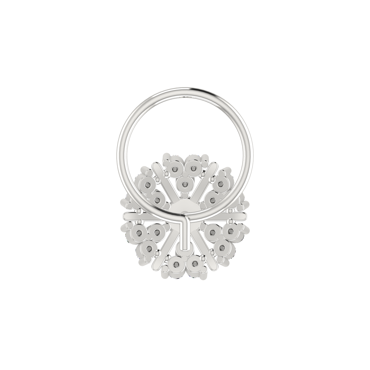 0.1 Carat Diamond Nose Pin – Brilliant HI Color, VS-SI Clarity.