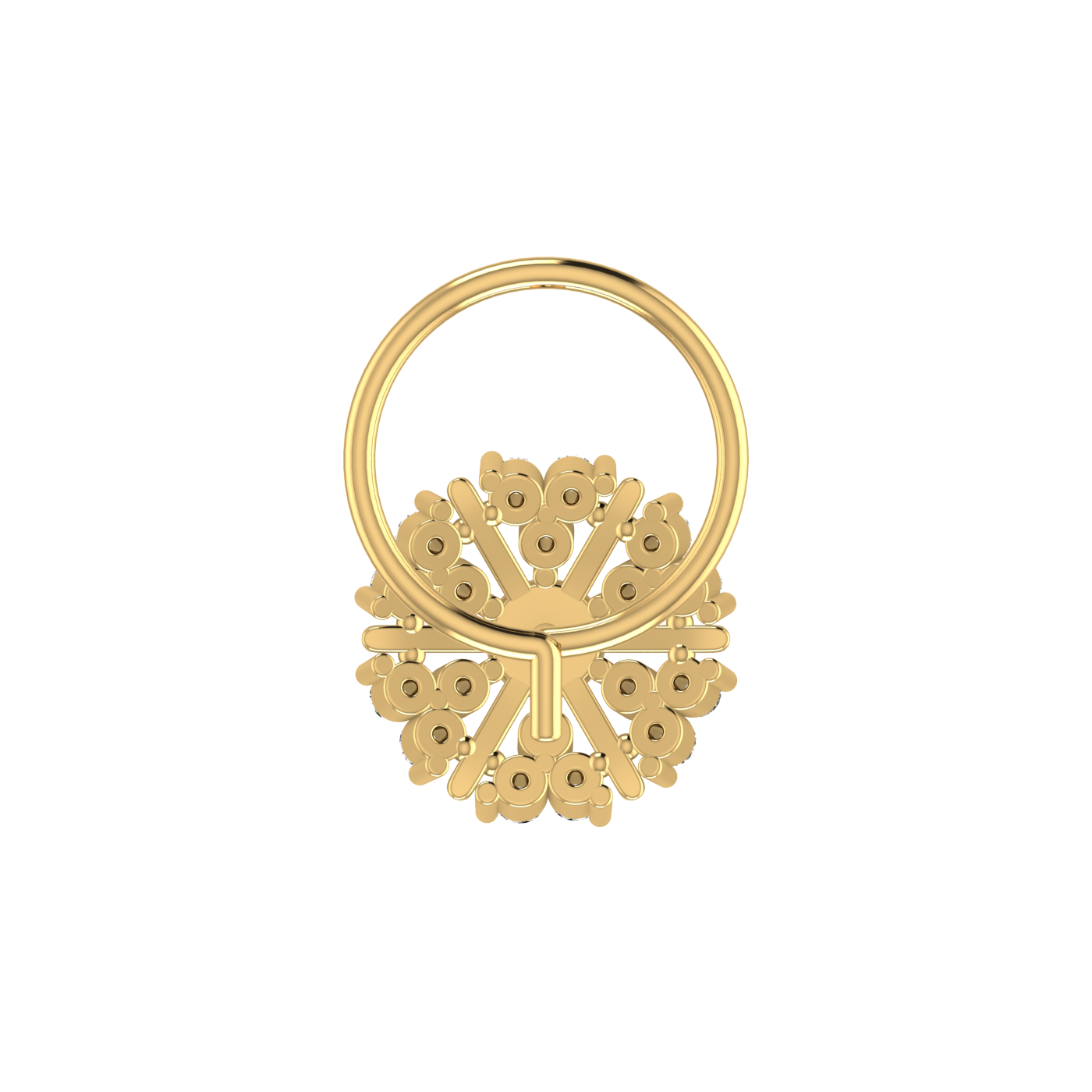 0.1 Carat Diamond Nose Pin – Brilliant HI Color, VS-SI Clarity.