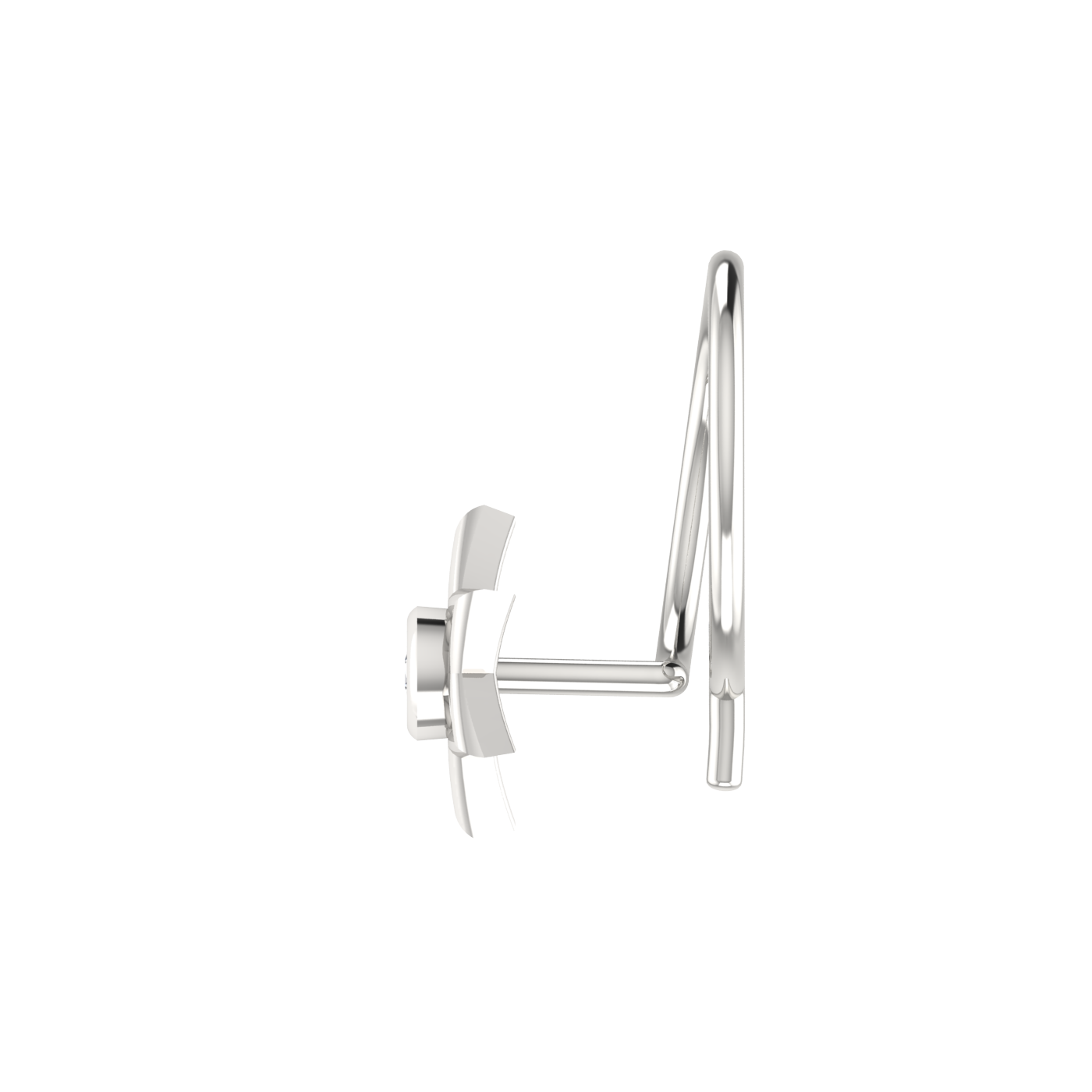14K Gold Golden HexaGlow Stud 0.01ct Lab Grown Diamond Nose Pin