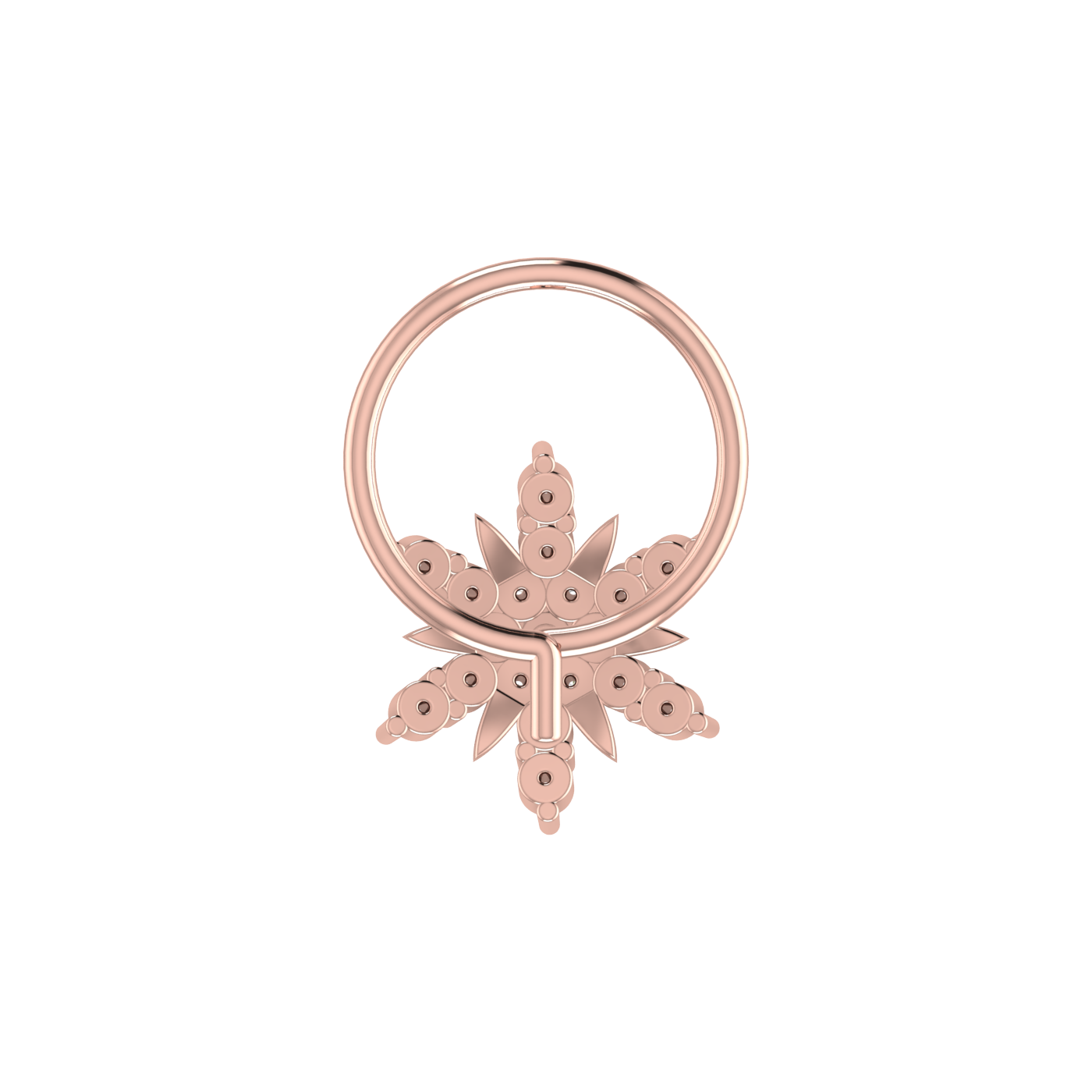 Celestial Starburst Divine Cosmos — 0.09 Carat Lab Grown Diamond Nose Pin