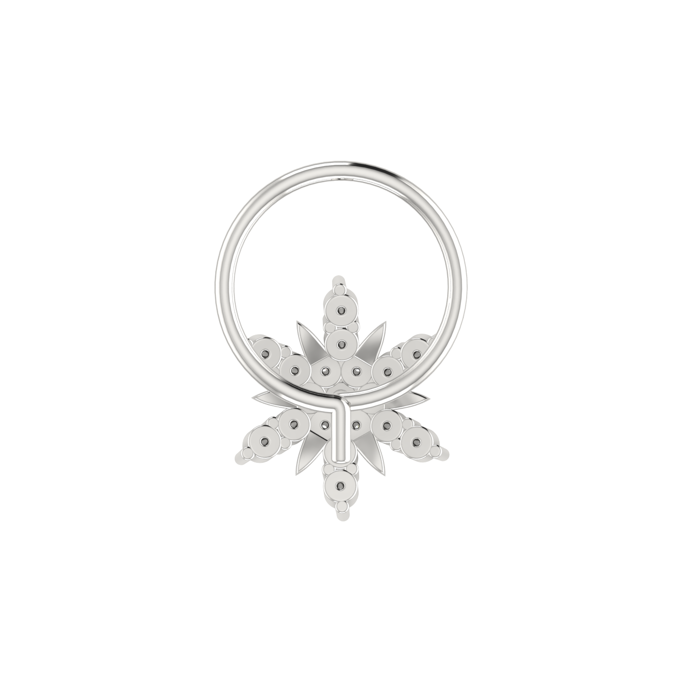 Celestial Starburst Divine Cosmos — 0.09 Carat Lab Grown Diamond Nose Pin