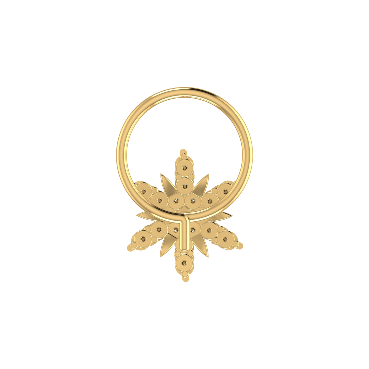Celestial Starburst Divine Cosmos — 0.09 Carat Lab Grown Diamond Nose Pin