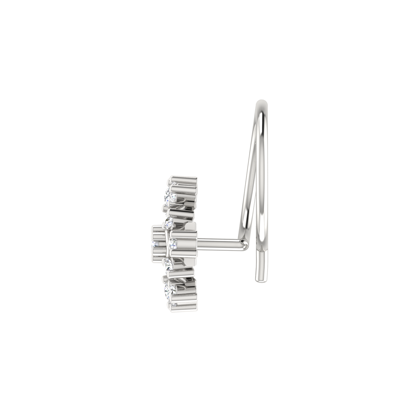 Celestial Mandala Divine Lotus — 0.07 Carat Lab Grown Diamond Nose Pin