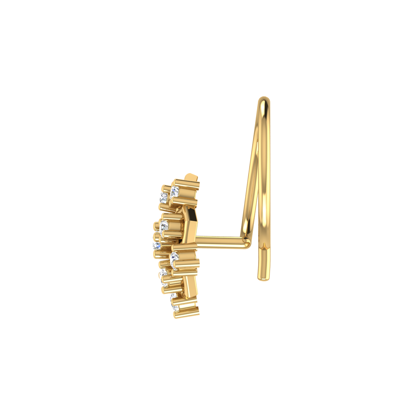 0.06 Carat Diamond Nose Pin – Brilliant HI Color, VS-SI Clarity.