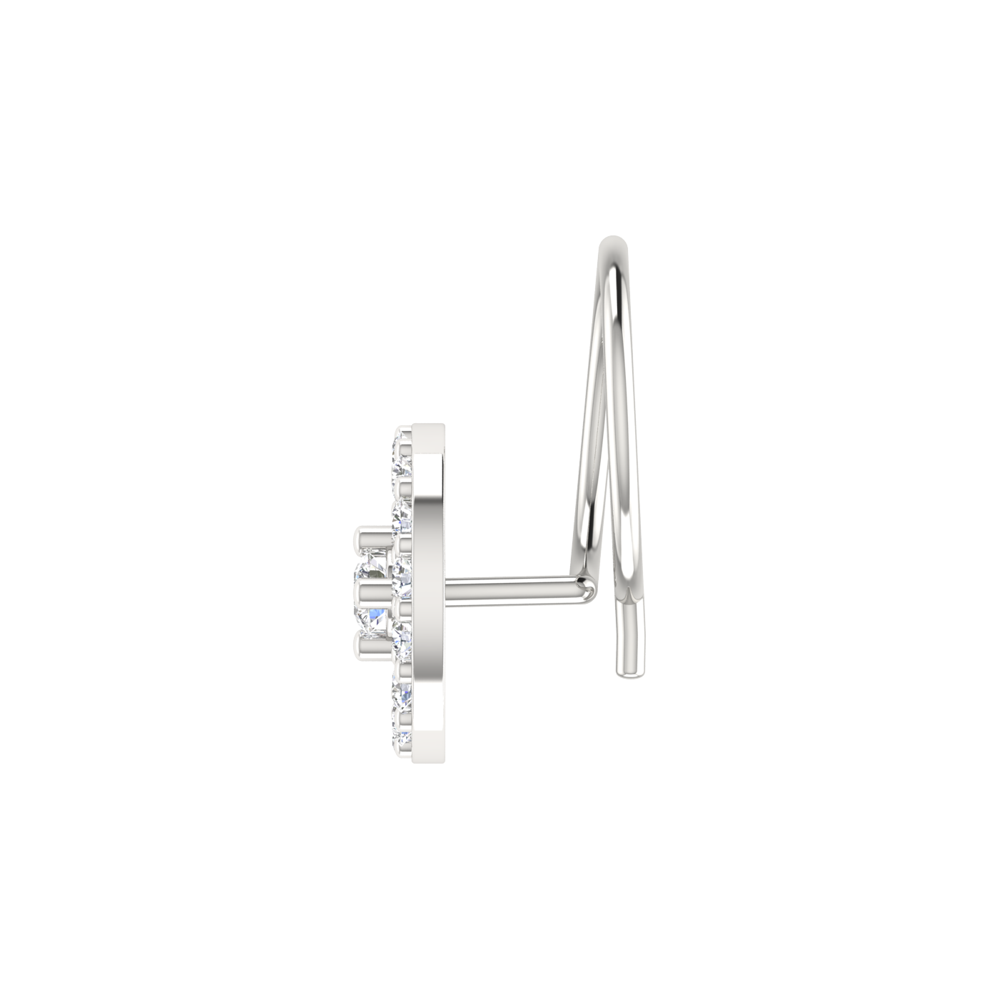 0.13 Carat Natural Diamond Nose Pin - HI Color, VS-SI Clarity.