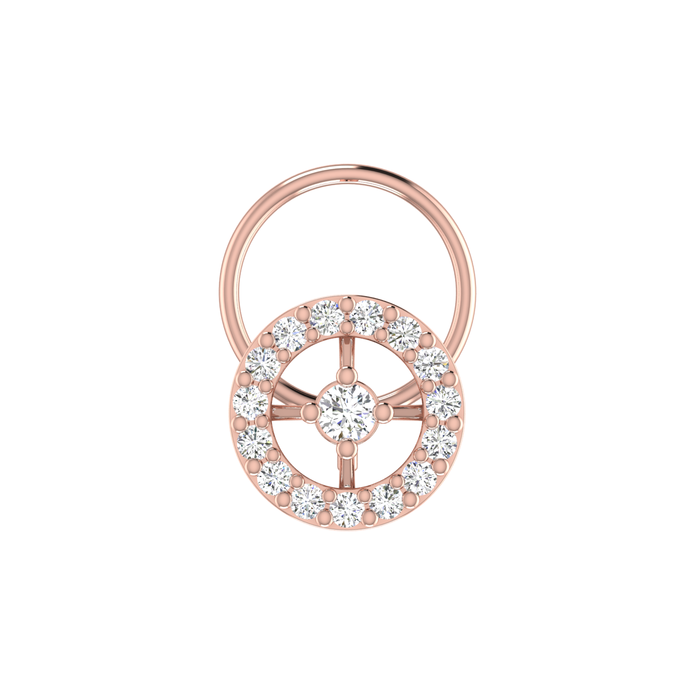 0.13 Carat Natural Diamond Nose Pin - HI Color, VS-SI Clarity.