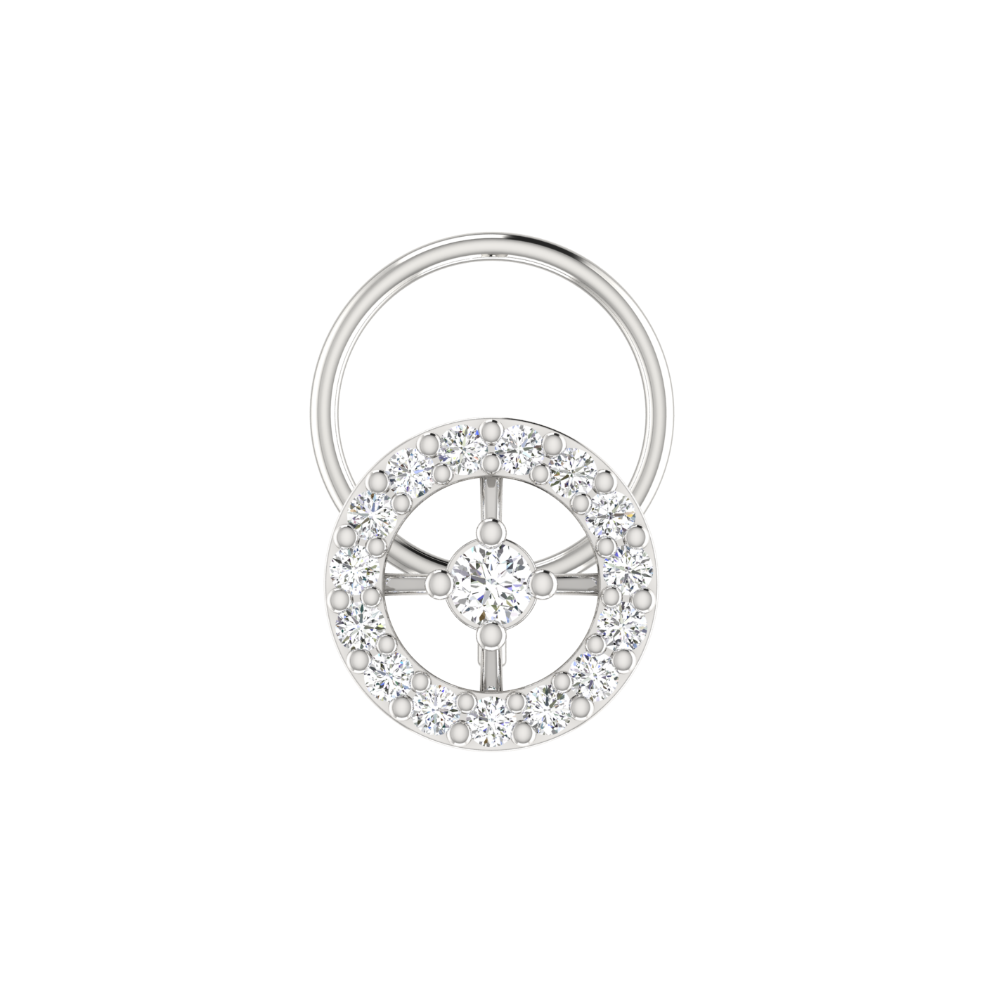 0.13 Carat Natural Diamond Nose Pin - HI Color, VS-SI Clarity.