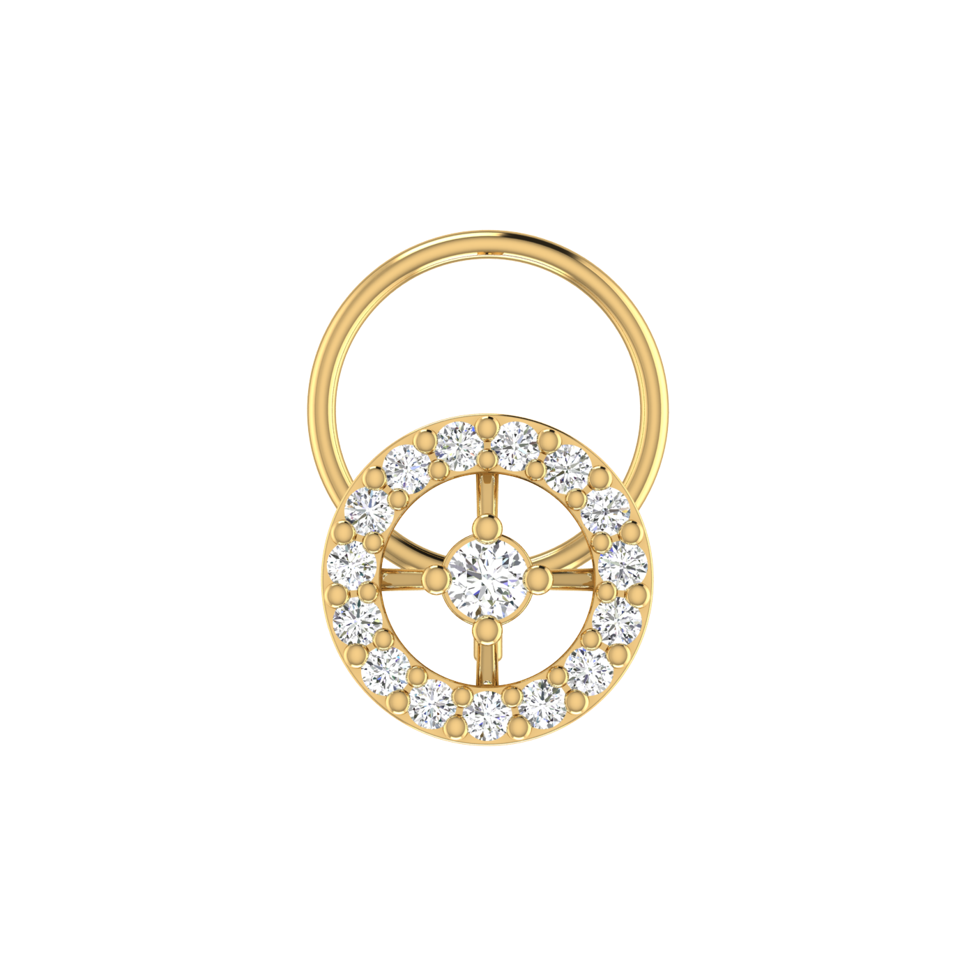 0.13 Carat Natural Diamond Nose Pin - HI Color, VS-SI Clarity.