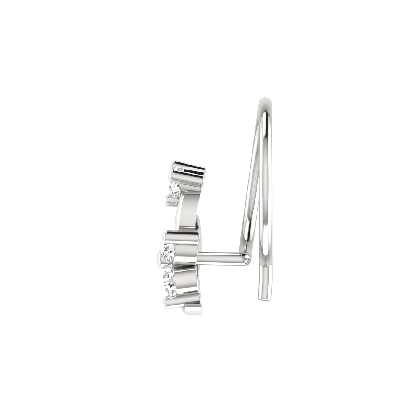 Floral Diamond Nose Stud | 0.08 Carat | HI Color, VS-SI Clarity | Premium Craftsmanship.