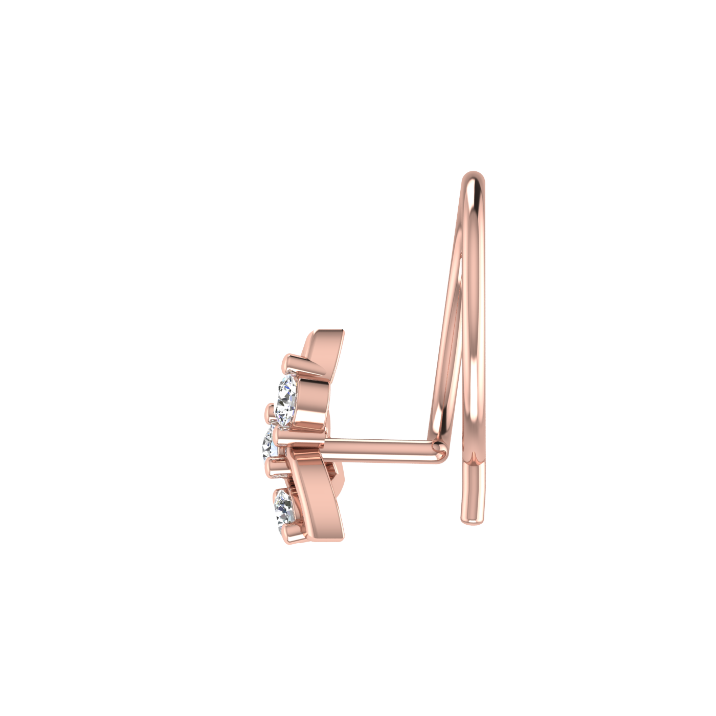 Delicate 0.08 Ct Diamond Nose Pin | HI Color | VS-SI Clarity | Timeless Beauty.