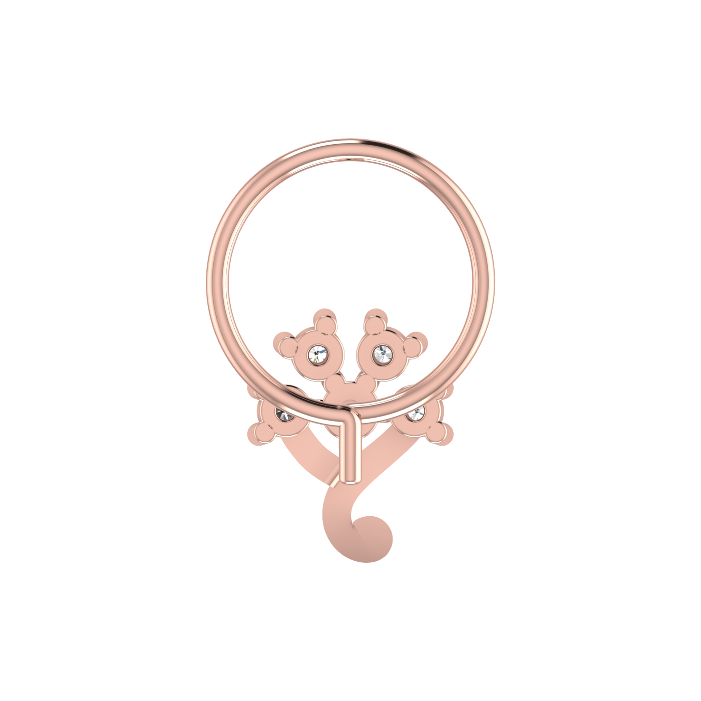 Delicate 0.097 Ct Diamond Nose Pin | HI Color | VS-SI Clarity | Timeless Beauty.