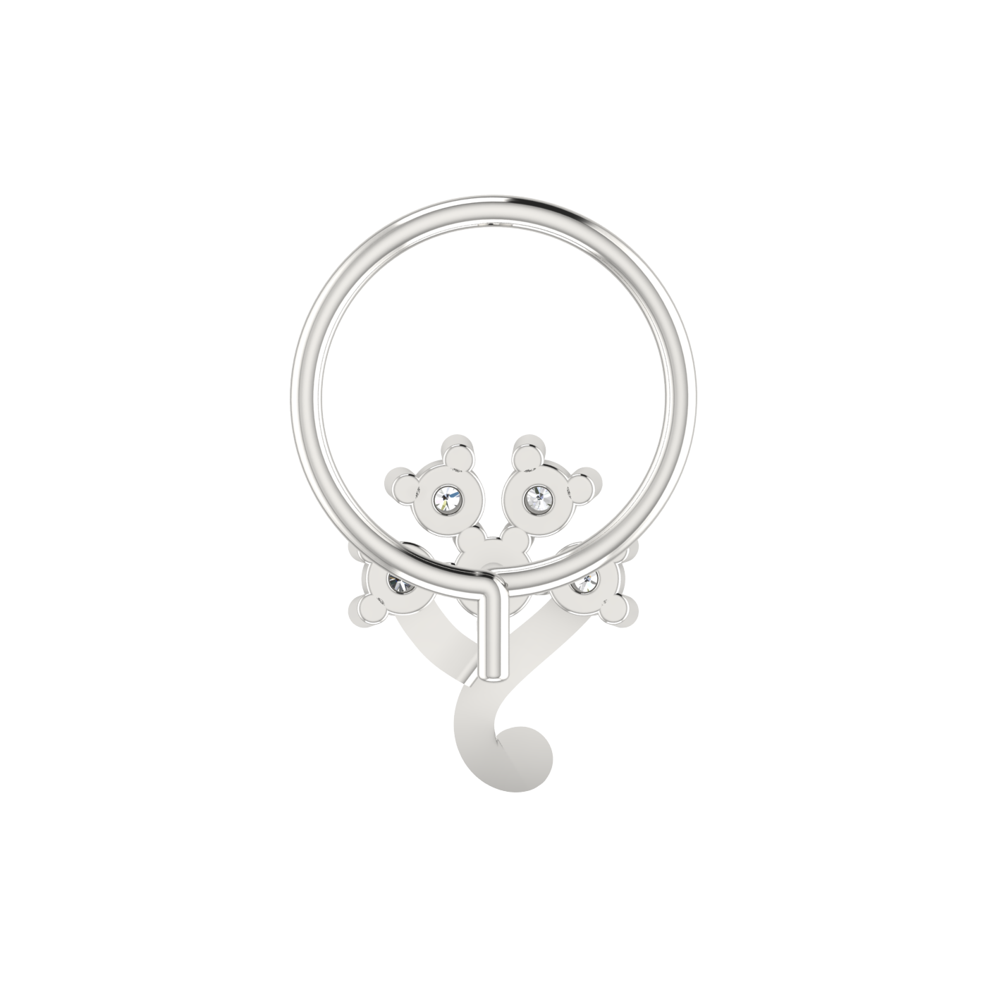 Delicate 0.097 Ct Diamond Nose Pin | HI Color | VS-SI Clarity | Timeless Beauty.