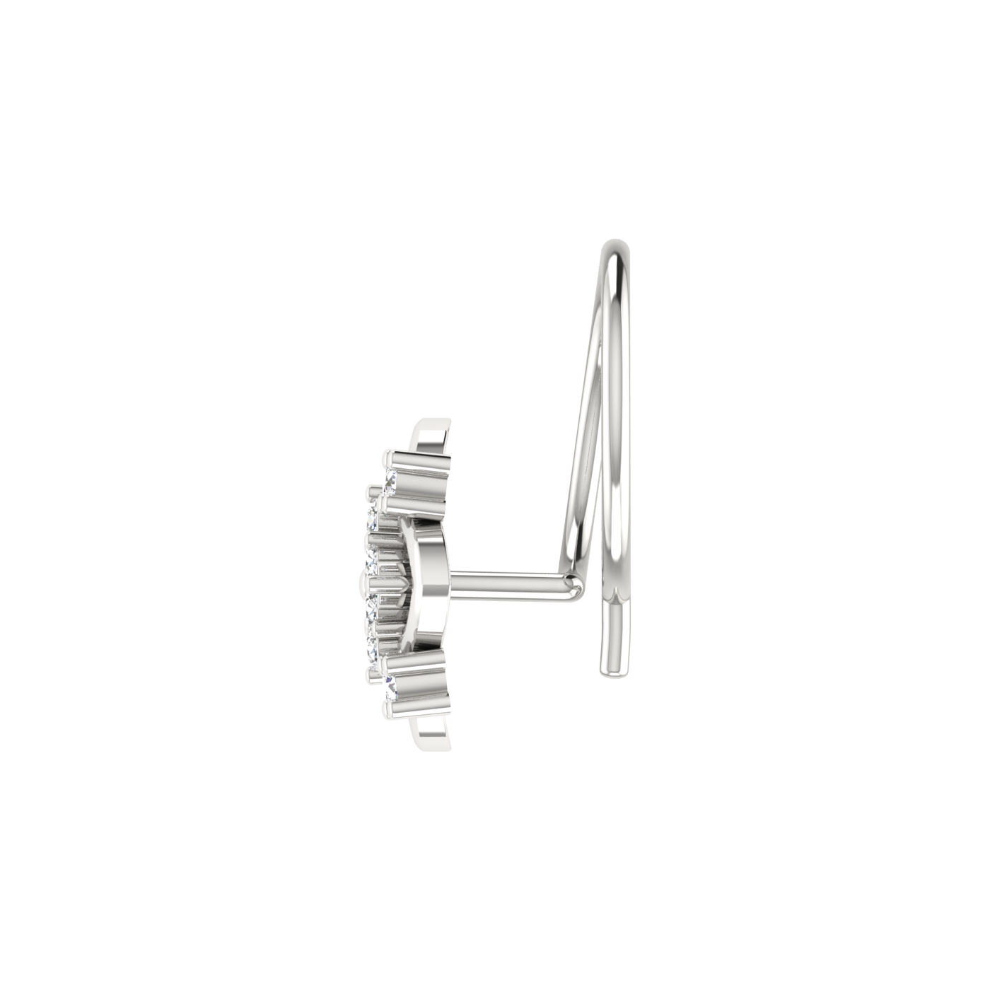 0.05 Carat Natural Diamond Nose Pin - HI Color, VS-SI Clarity.