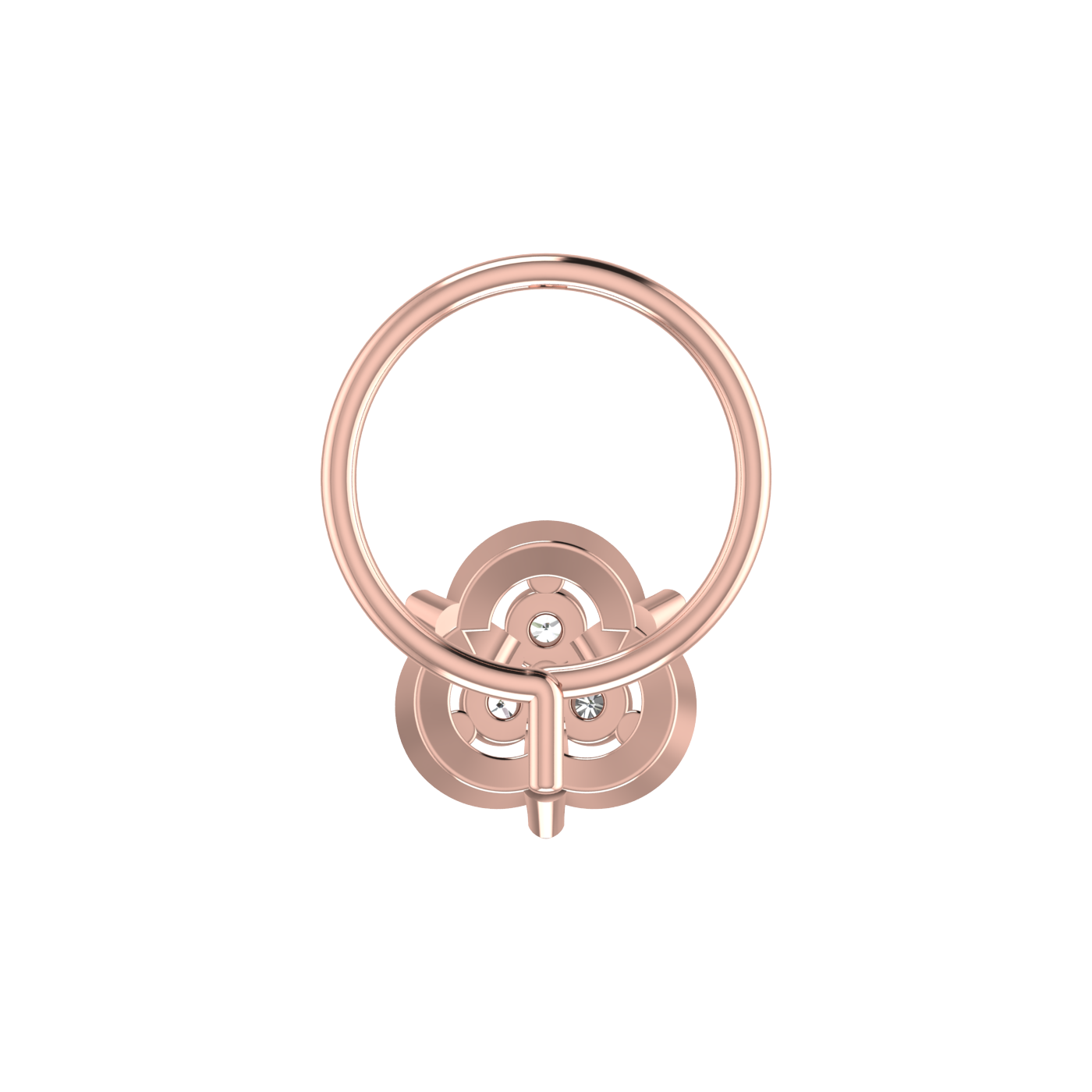 0.054 Carat Lab Grown Diamond Floral Nose Pin.