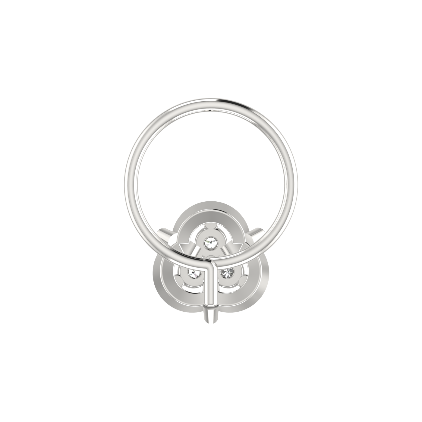 0.054 Carat Lab Grown Diamond Floral Nose Pin.