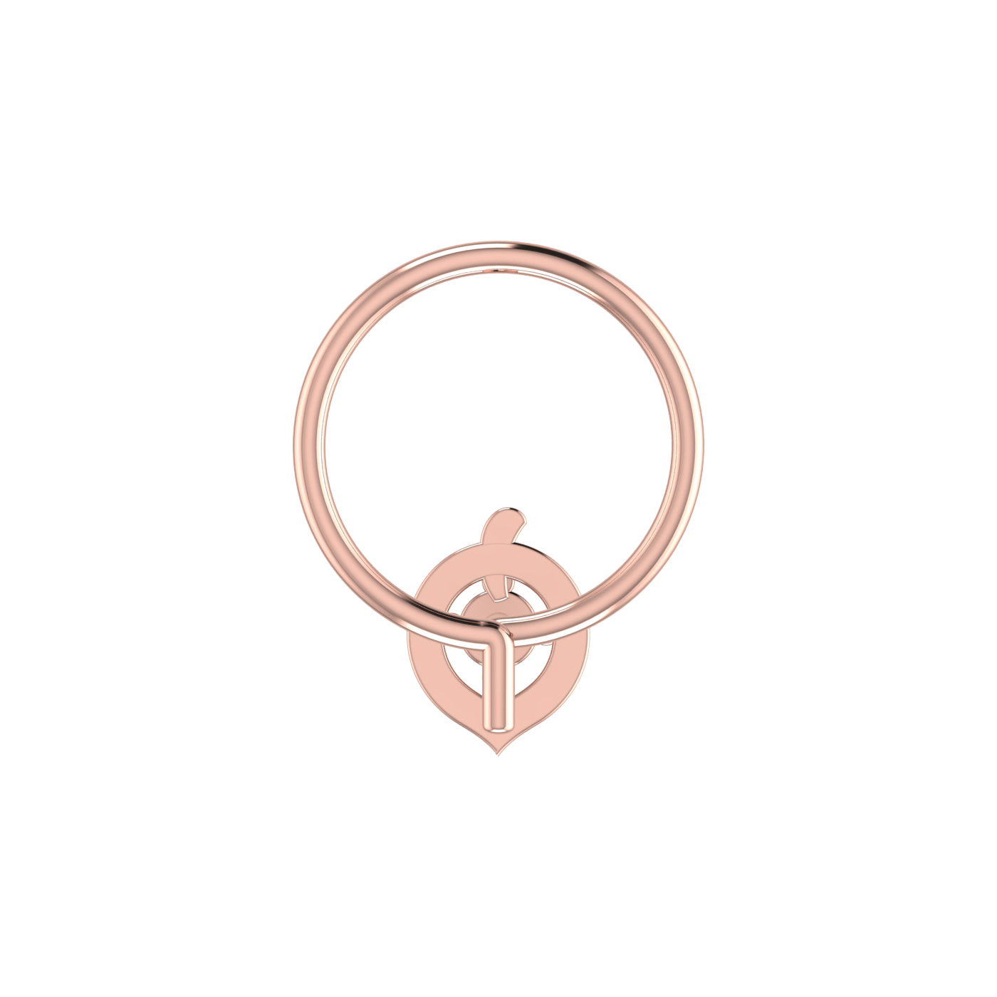 0.02 Carat Lab Grown Diamond Solitaire Nose Pin.