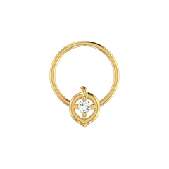0.02 Carat Lab Grown Diamond Solitaire Nose Pin