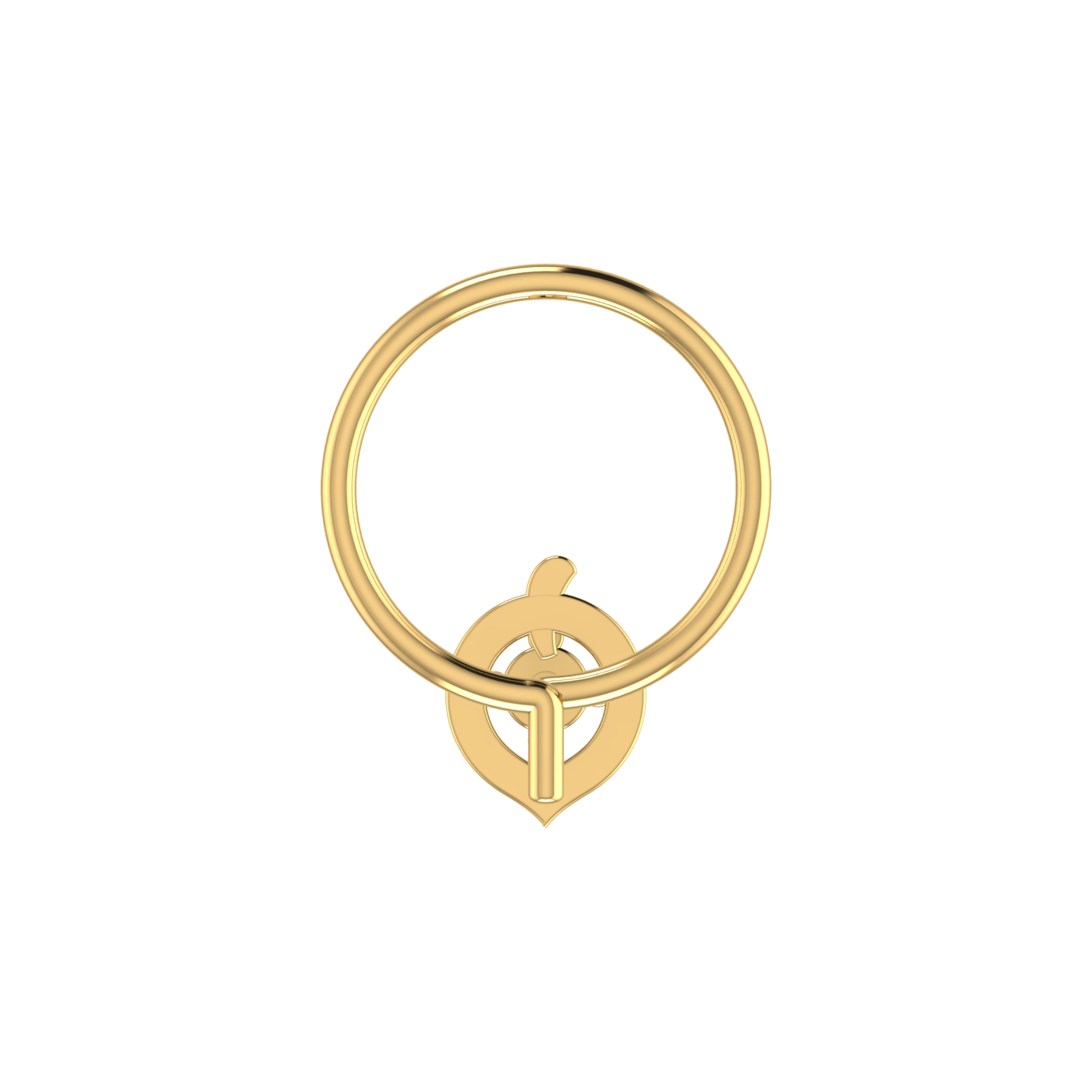 0.02 Carat Lab Grown Diamond Solitaire Nose Pin.