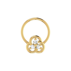 0.038 Carat Lab Grown Diamond Cluster Nose Pin
