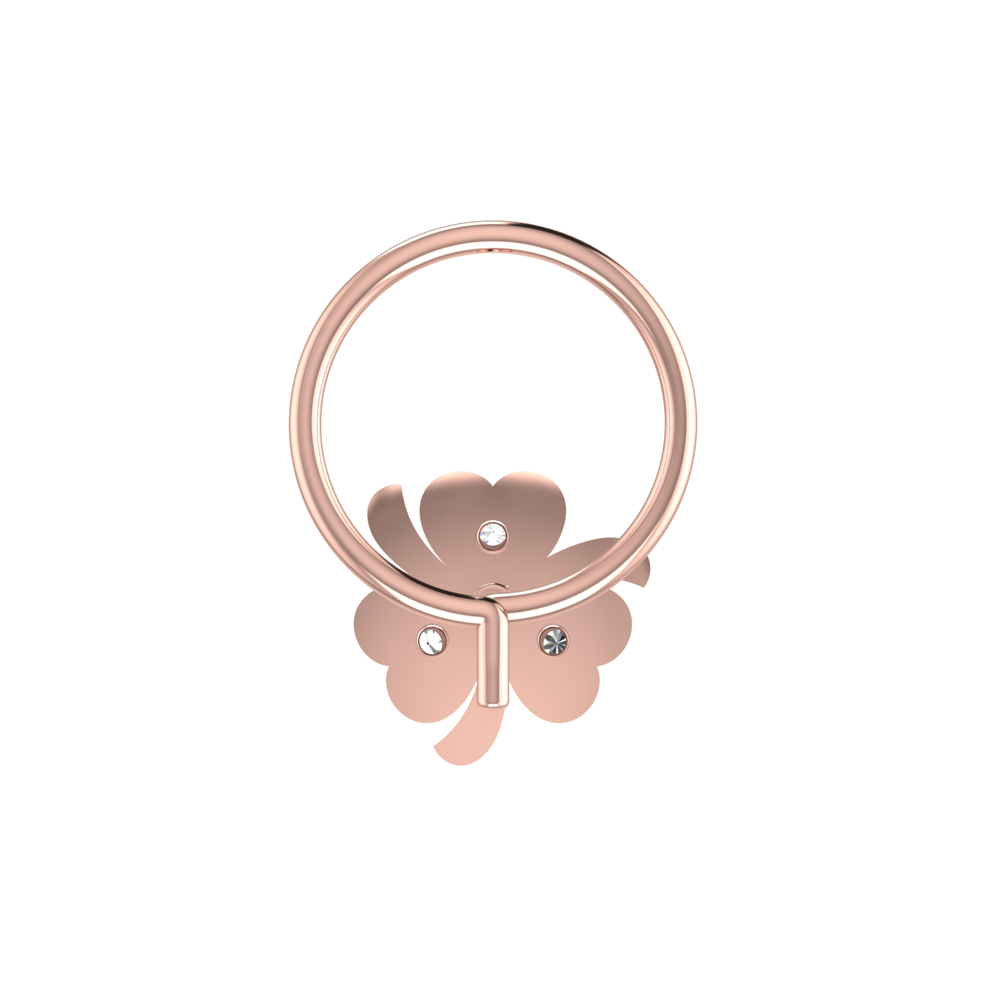0.018 Carat Lab Grown Diamond Butterfly Nose Pin.