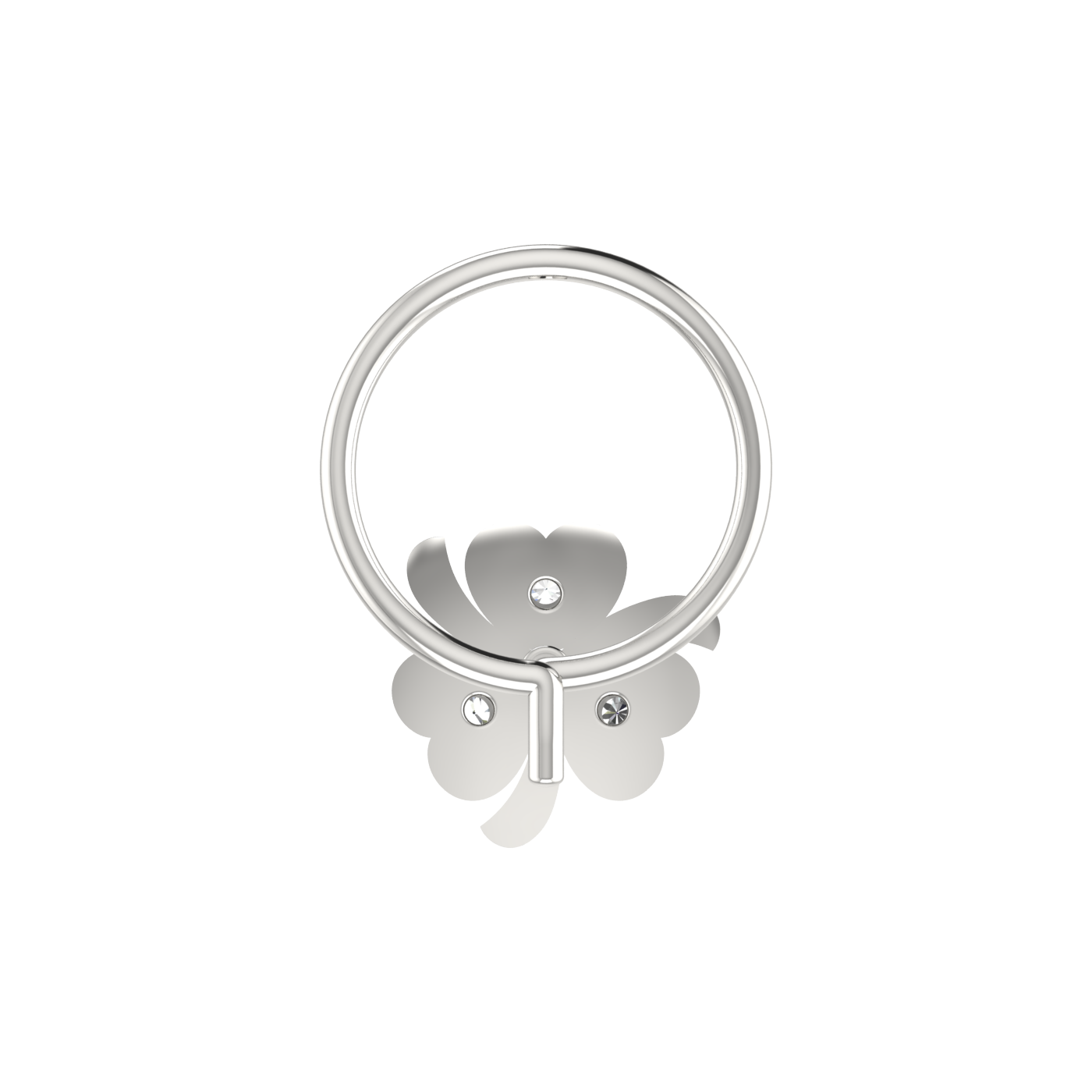 0.018 Carat Lab Grown Diamond Butterfly Nose Pin.