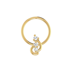 0.026 Carat Lab Grown Diamond Spiral Nose Pin