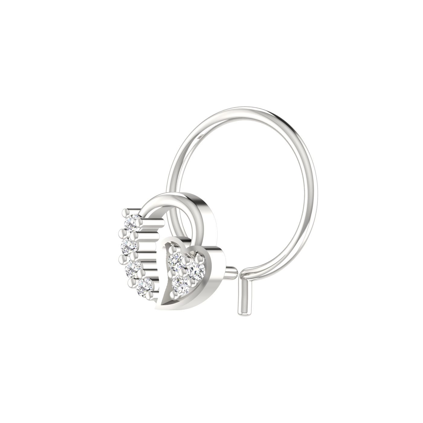 0.035 Carat Lab Grown Diamond Nose Pin.